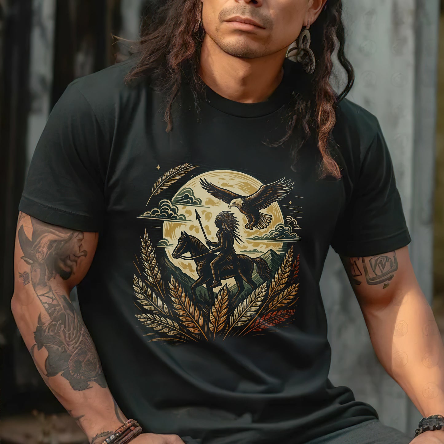 Trail Of Tears - Native American Chief Ride Horse Unisex T-Shirt/Hoodie/Sweatshirt