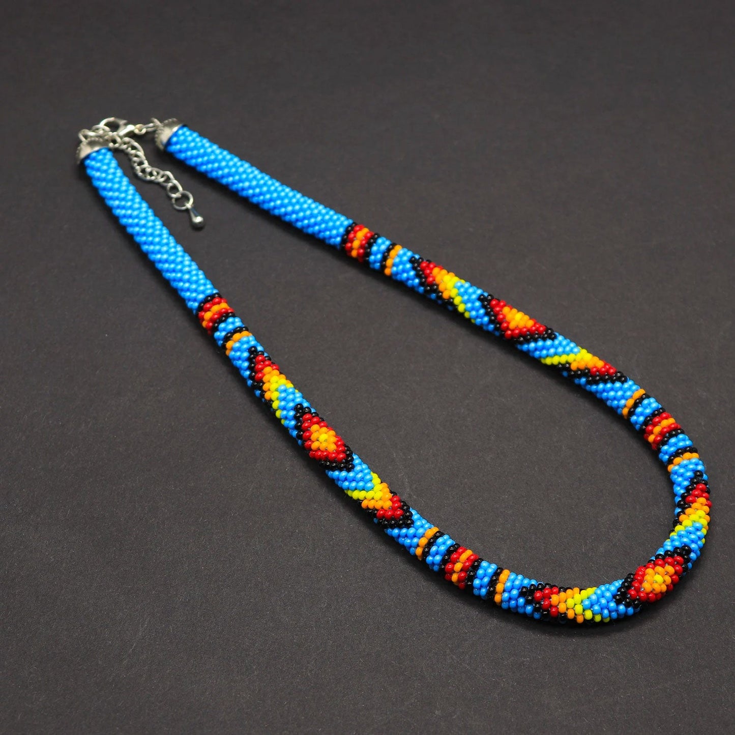 Inspired Beaded Handmade Necklace Unisex With Native American Style