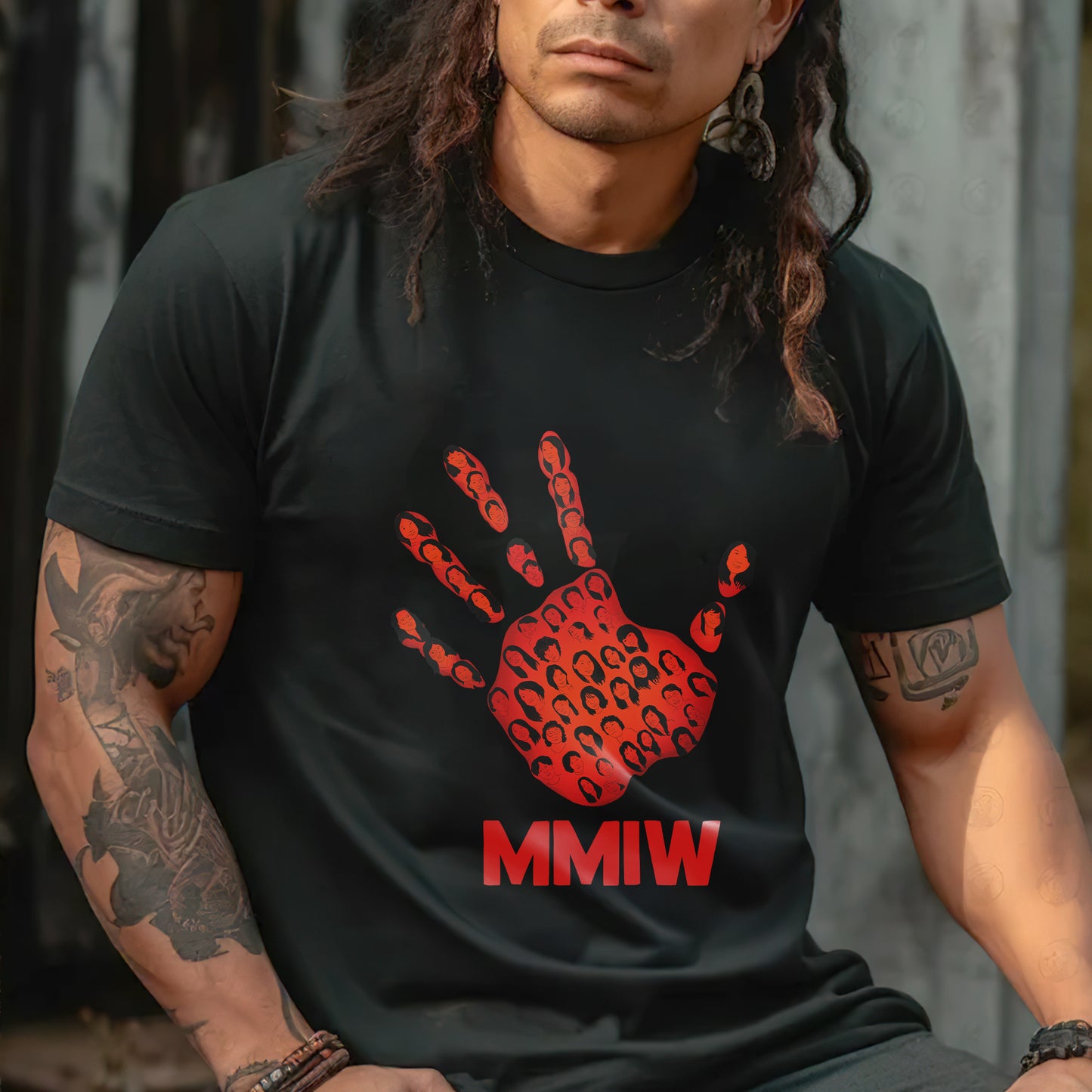 MMIW Red Handprint – Remember & Honor Unisex Hoodie/T-Shirt/Sweatshirt