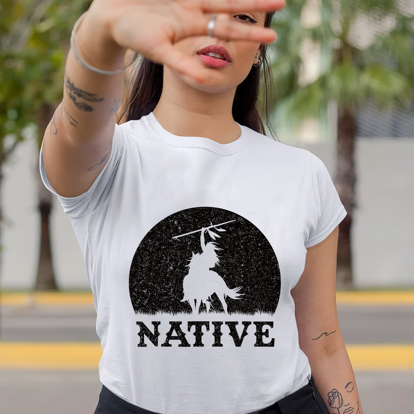 Native American Tribal Chief Riding Horse Unisex T-Shirt/Hoodie/Sweatshirt