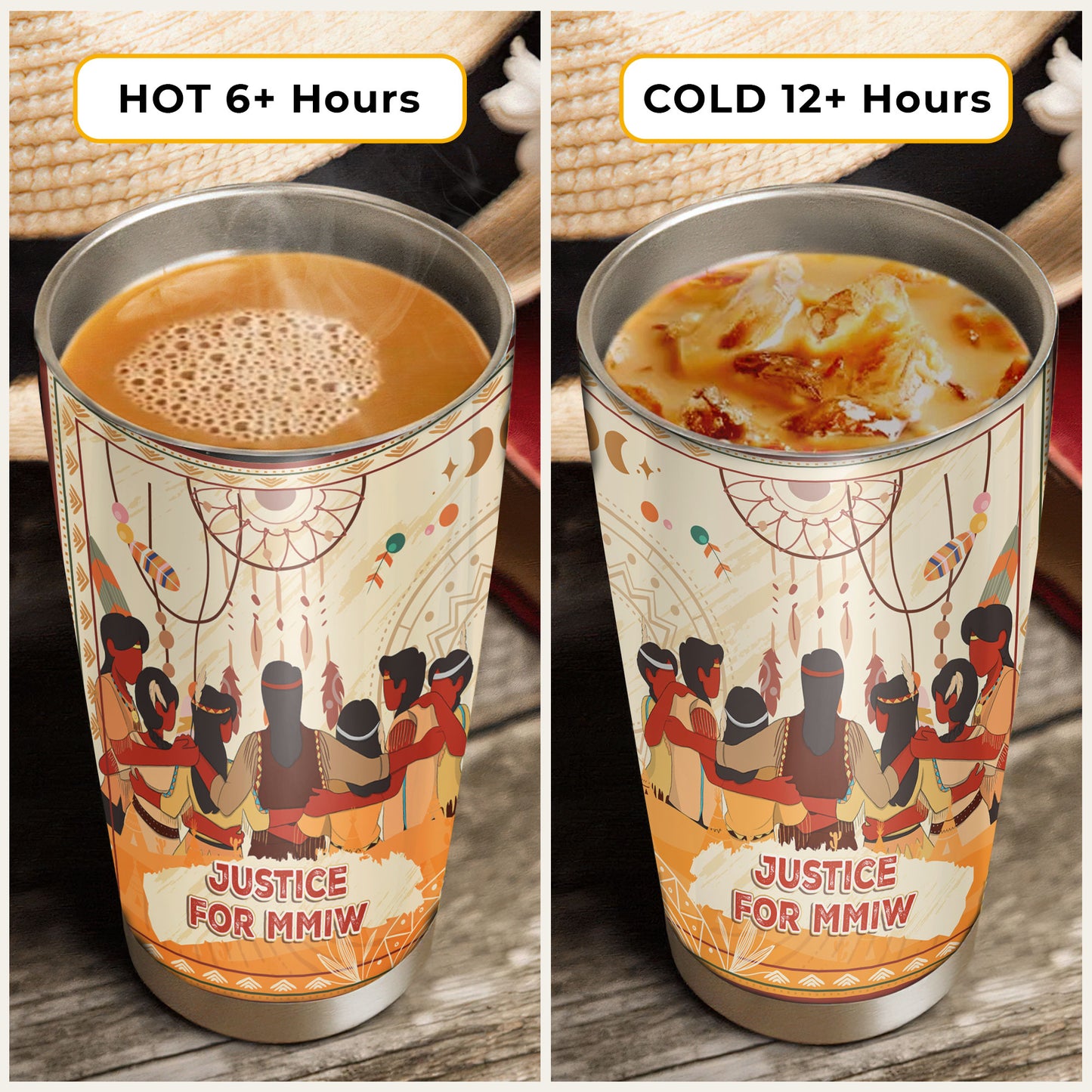 Justice For MMIW - Native American Stainless Steel Tumbler 001