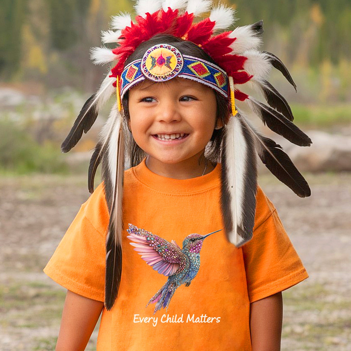 Every Child Matters Hummingbird Orange Awareness Unisex T-Shirt/Hoodie/Sweatshirt