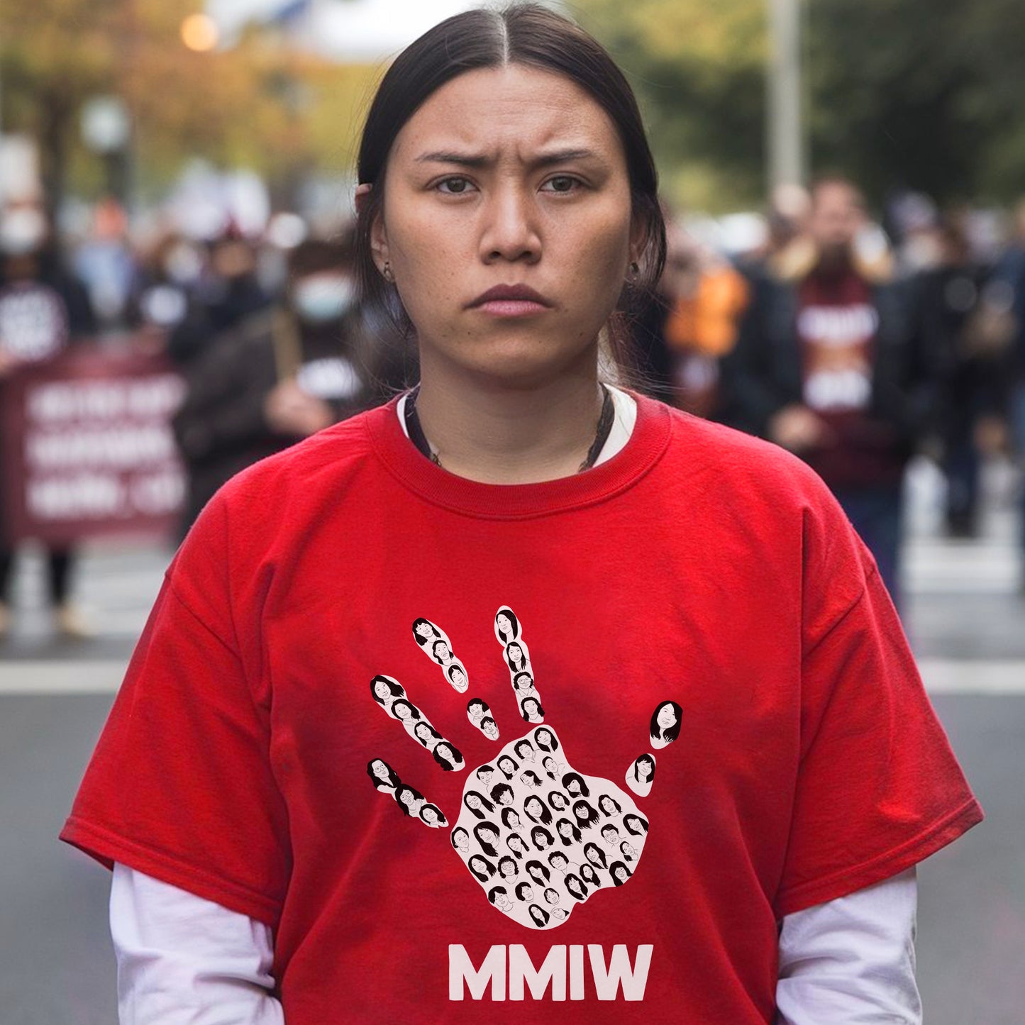 MMIW Red Handprint – Remember & Honor Unisex Hoodie/T-Shirt/Sweatshirt