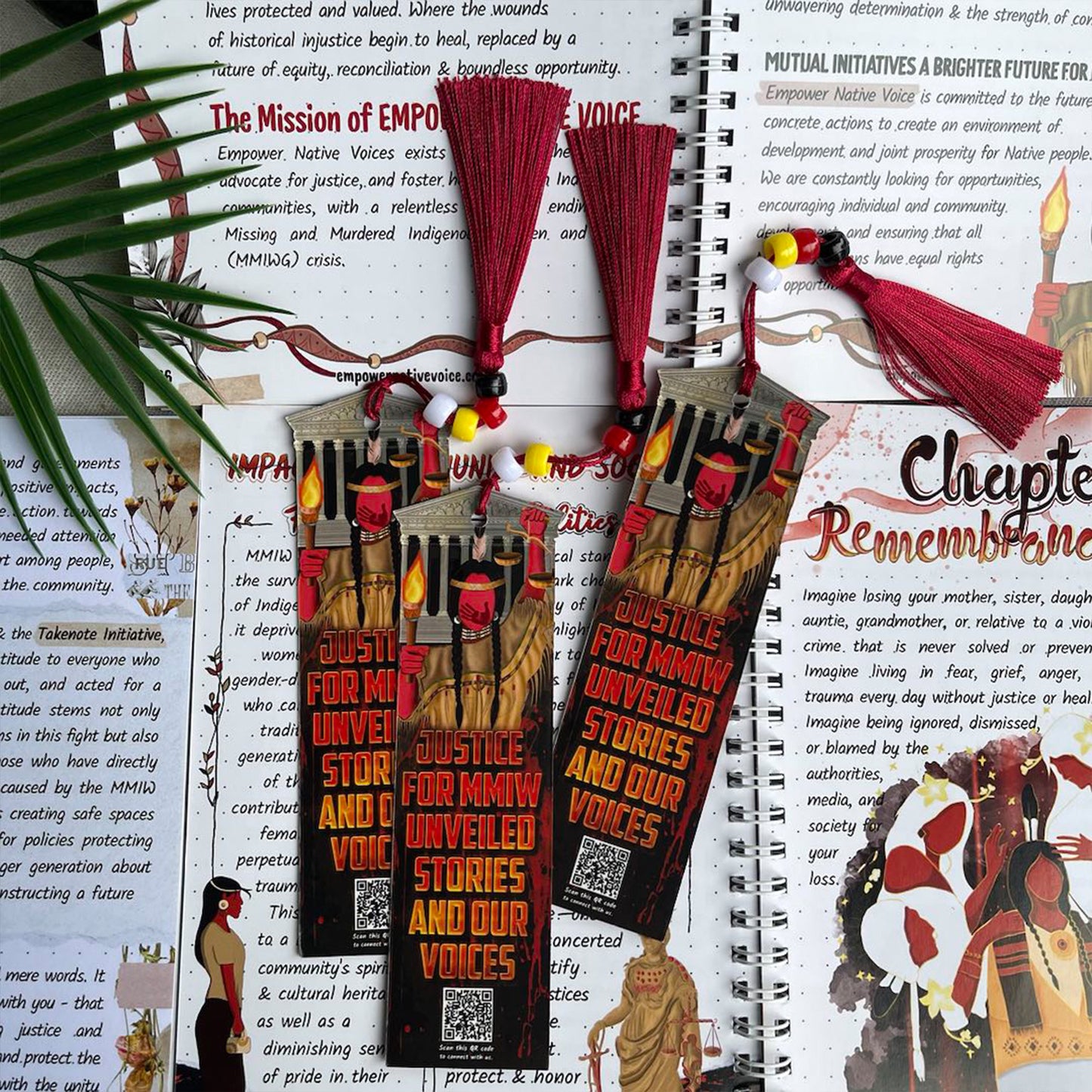 Justice for MMIW Takenote Bookmark – Unveiled Stories and Our Voices