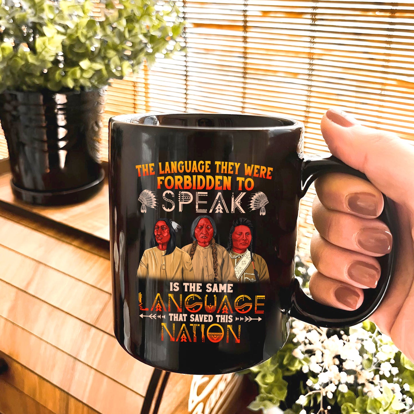The Language They Were Forbidden To Speak Ceramic Coffee Mug 04