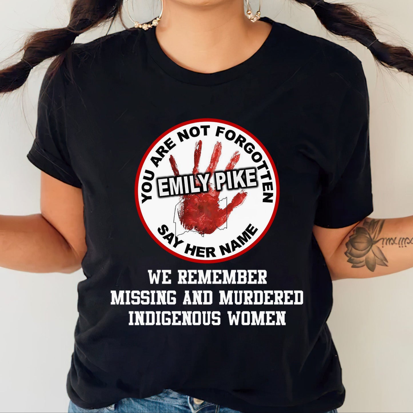 We Are Not Forgotten. Say Her Name – Remember & Honor Unisex Hoodie/T-Shirt/ T-Shirt V-Neck/Sweatshirt