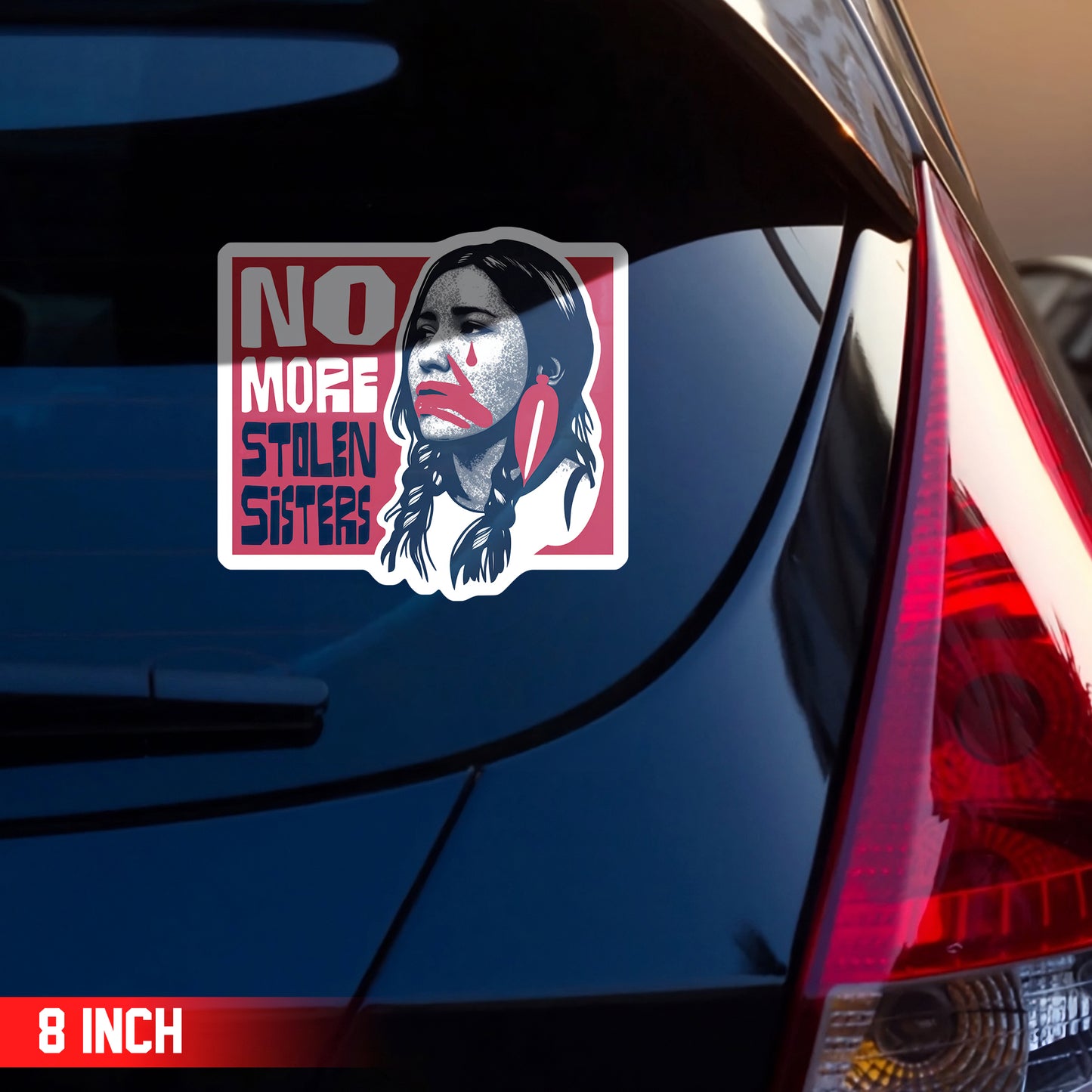 Red Hand and Voices - No More Stolen Sisters Decal