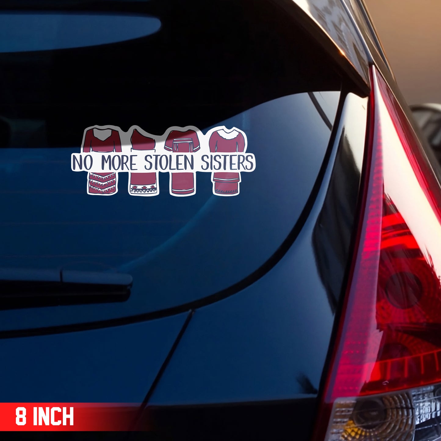 Red Dress MMIW Decal - No More Stolen Sisters