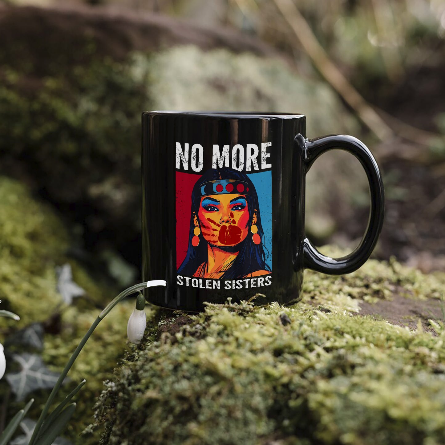 MMIW No More Stolen Sisters Indigenous Ceramic Mug