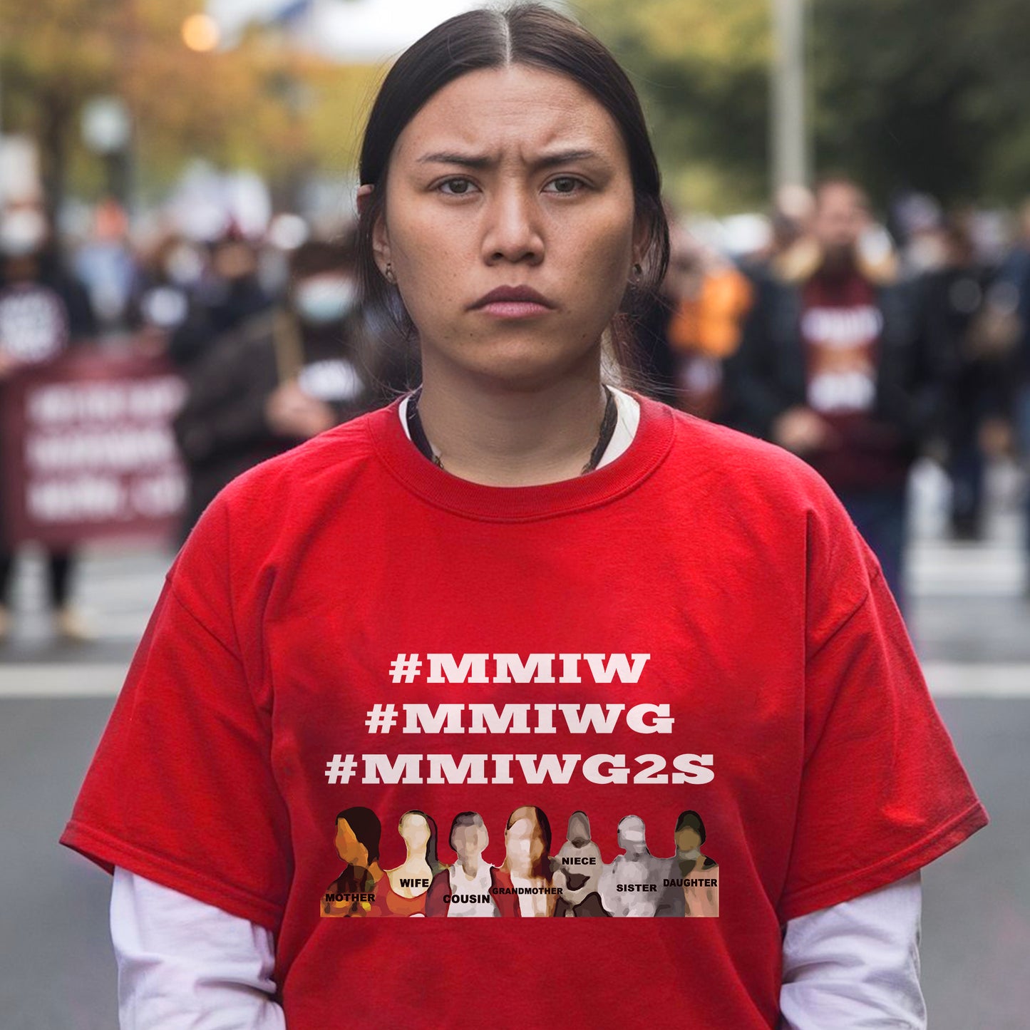 MMIWG2S – Remember & Honor Unisex Hoodie/T-Shirt/ T-Shirt V-Neck/Sweatshirt