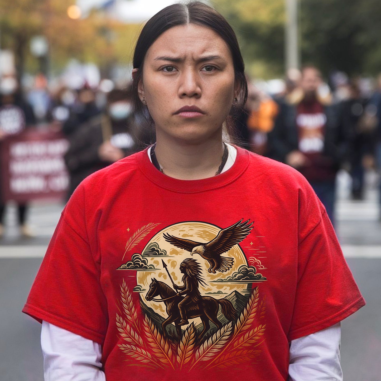 Trail Of Tears - Native American Chief Ride Horse Unisex T-Shirt/Hoodie/Sweatshirt