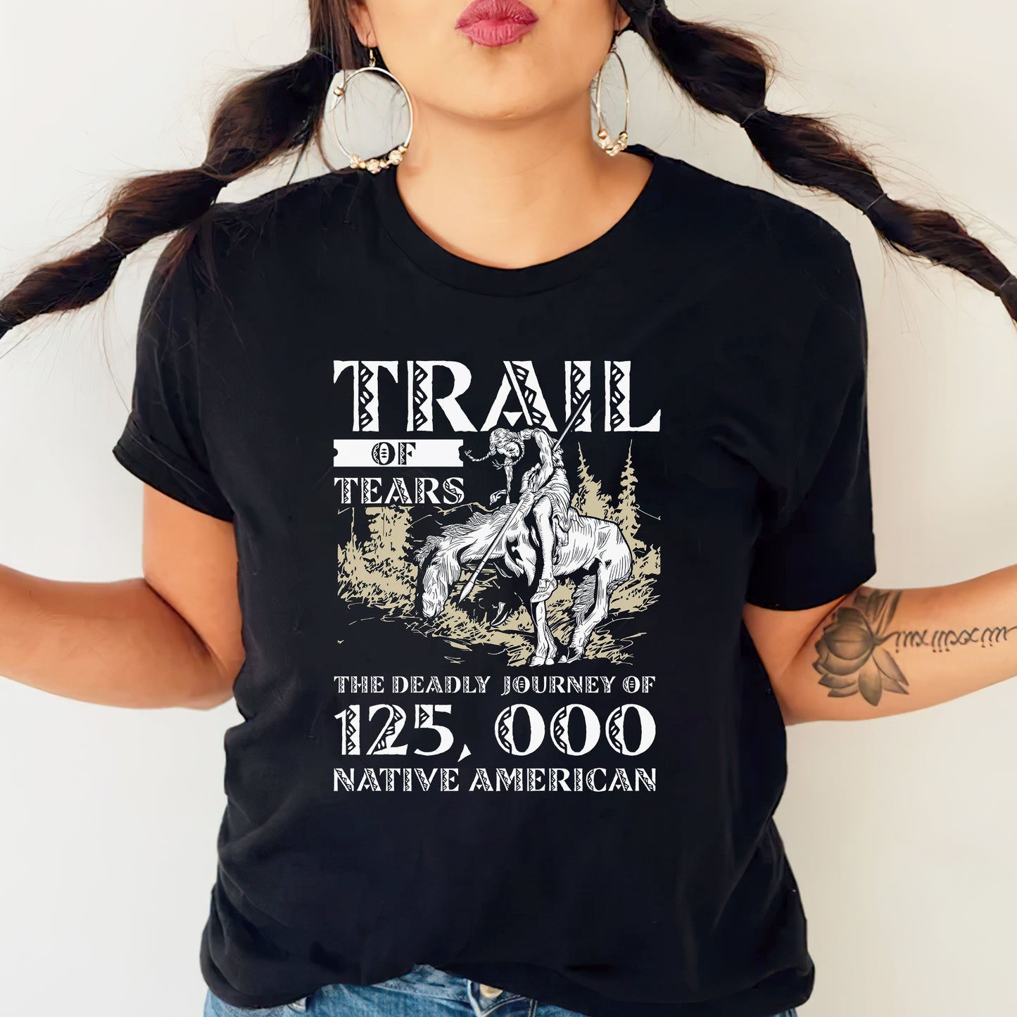 Trail of Tears Memorial - 125,000 Native Americans Lost Art Unisex T-Shirt/Hoodie/Sweatshirt