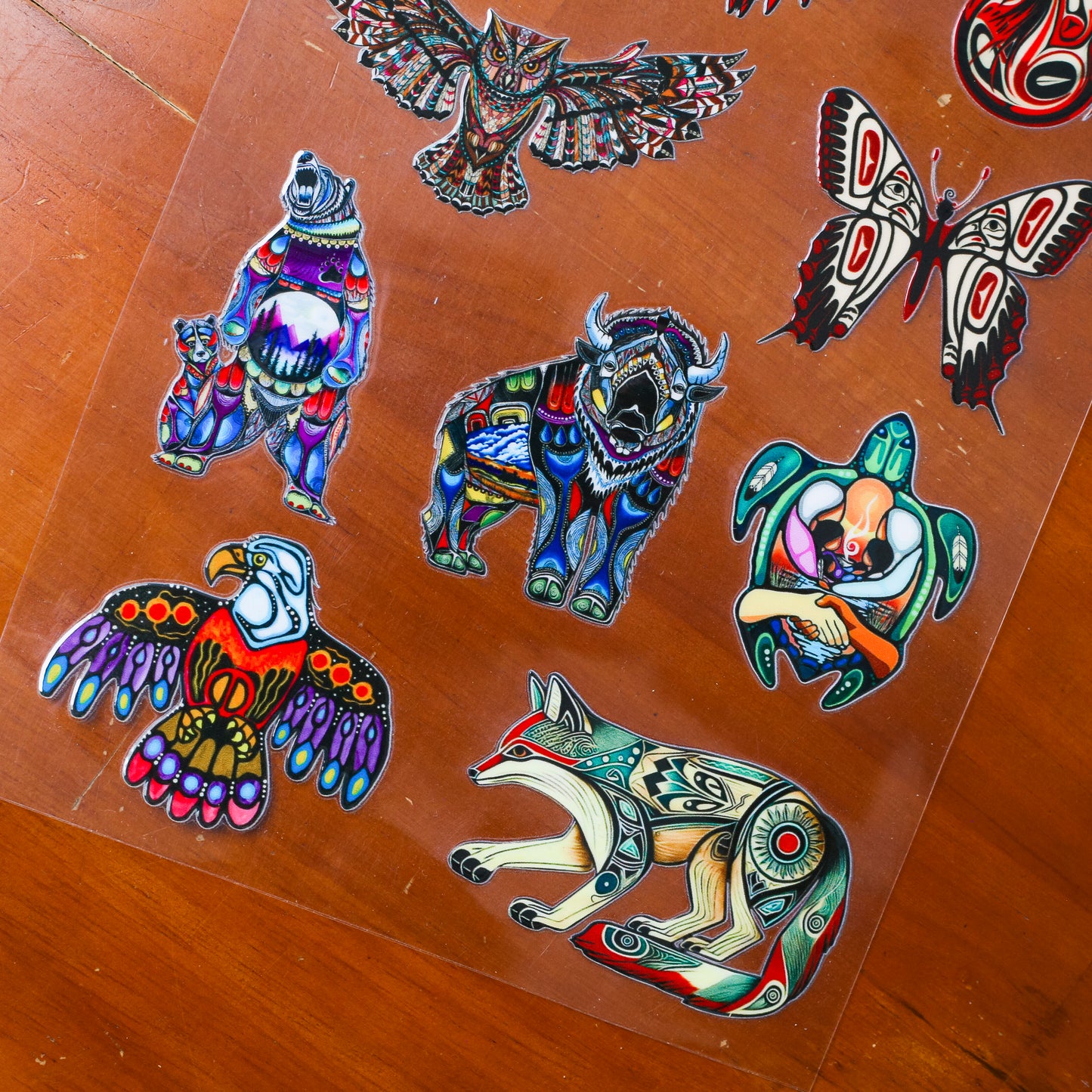 Sacred 10 Animal Spirits 3D Decal Set - High-Quality UV DTF