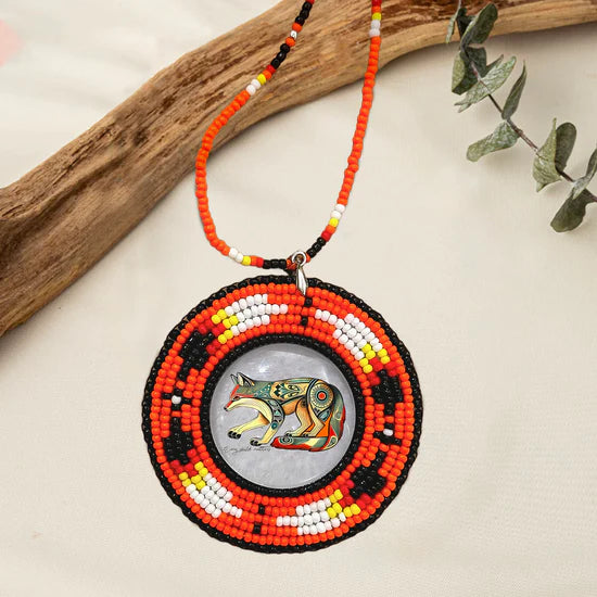 Handmade Beaded Wire Necklace Pendant Every Child Matters