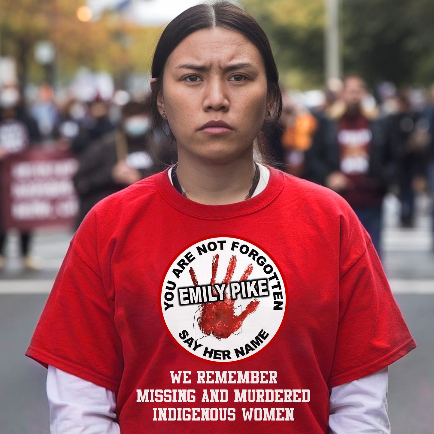 We Are Not Forgotten. Say Her Name – Remember & Honor Unisex Hoodie/T-Shirt/ T-Shirt V-Neck/Sweatshirt