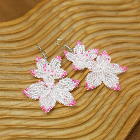 Native Blossom Beadwork Earrings