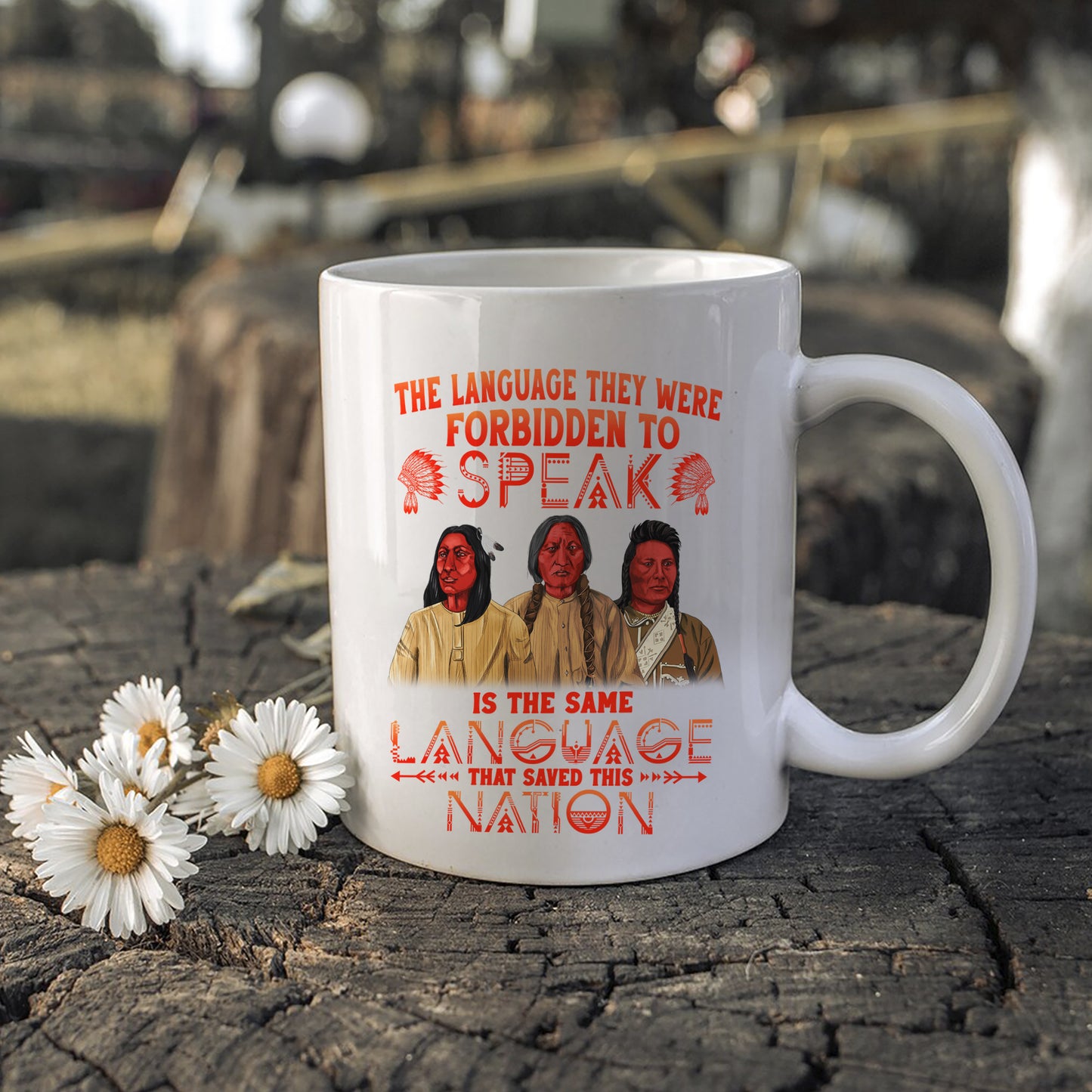 The Language They Were Forbidden To Speak Ceramic Coffee Mug 04