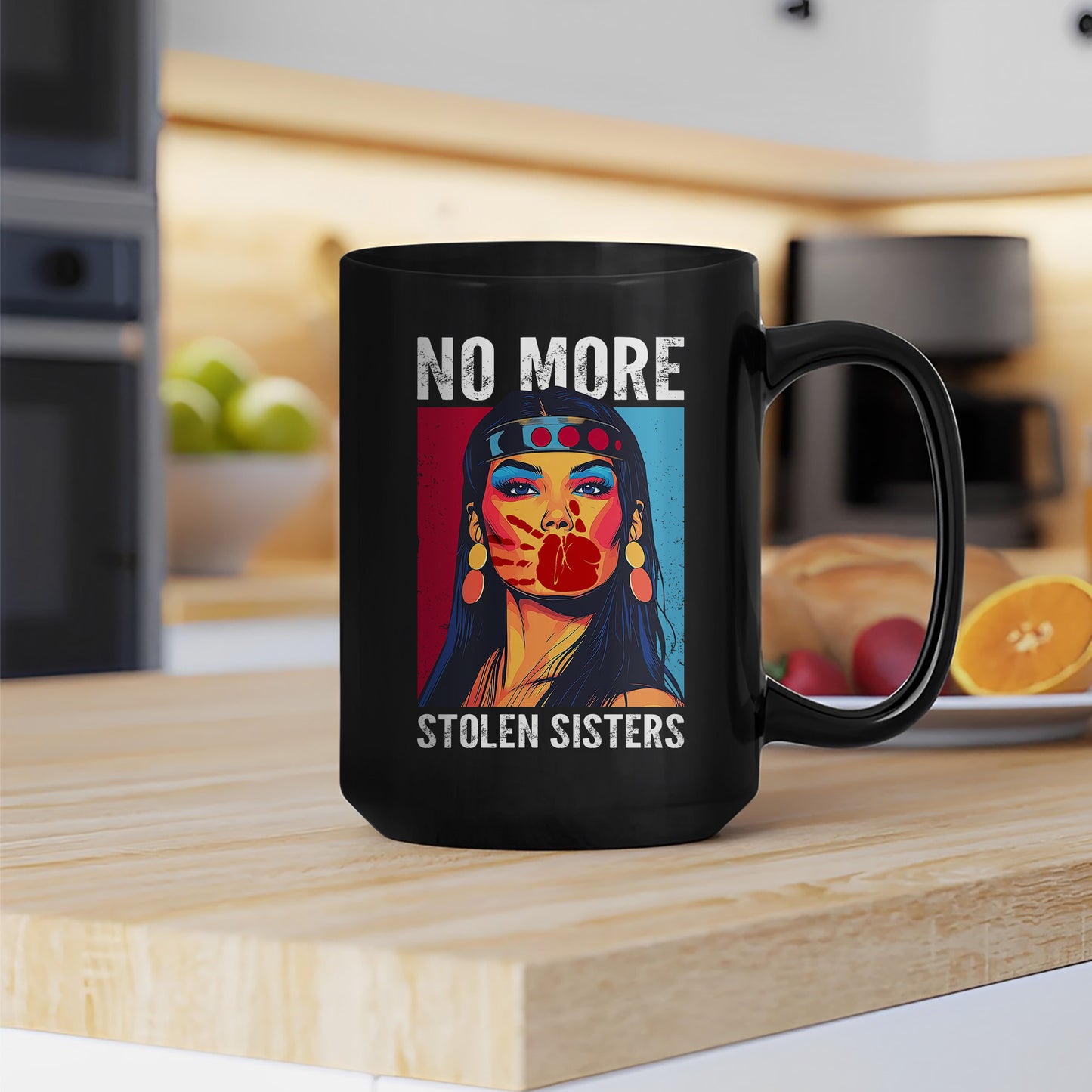 MMIW No More Stolen Sisters Indigenous Ceramic Mug