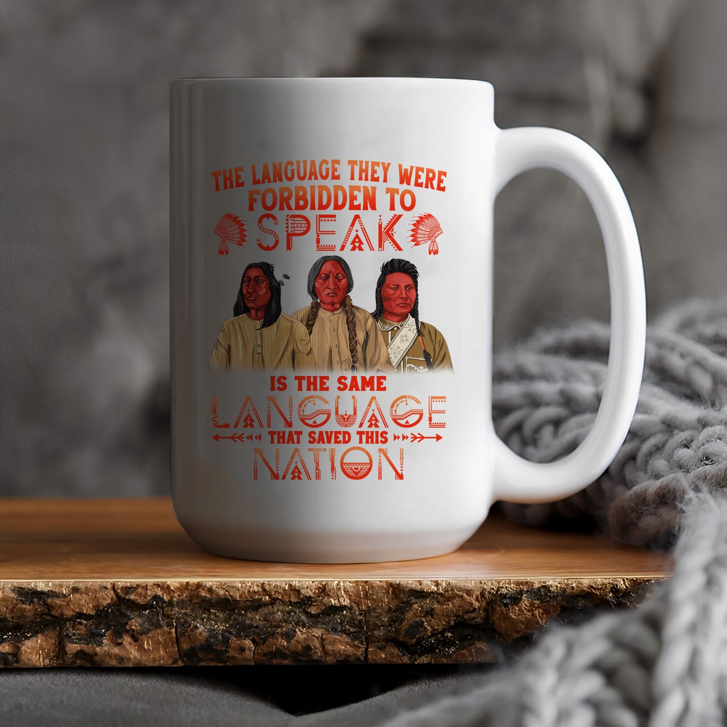 The Language They Were Forbidden To Speak Ceramic Coffee Mug 04