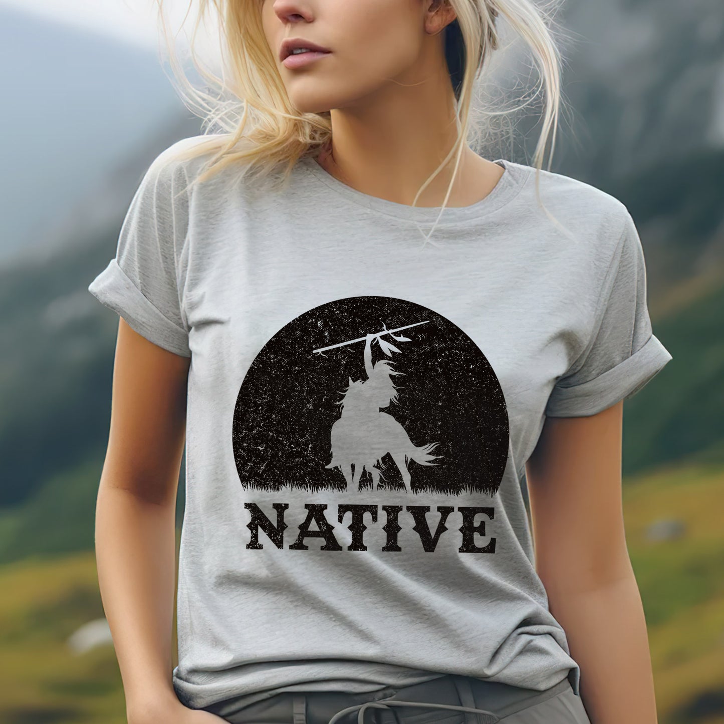 Native American Tribal Chief Riding Horse Unisex T-Shirt/Hoodie/Sweatshirt