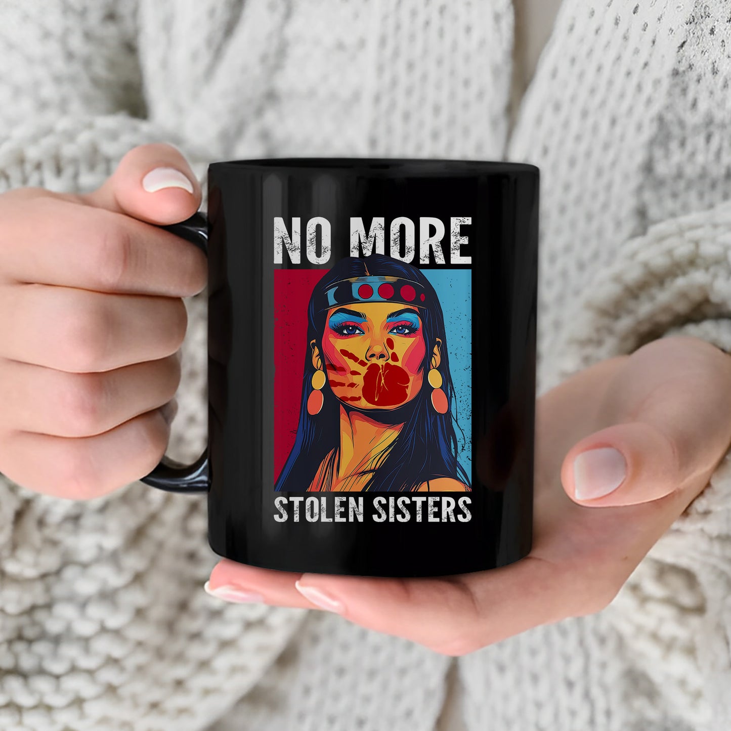 MMIW No More Stolen Sisters Indigenous Ceramic Mug