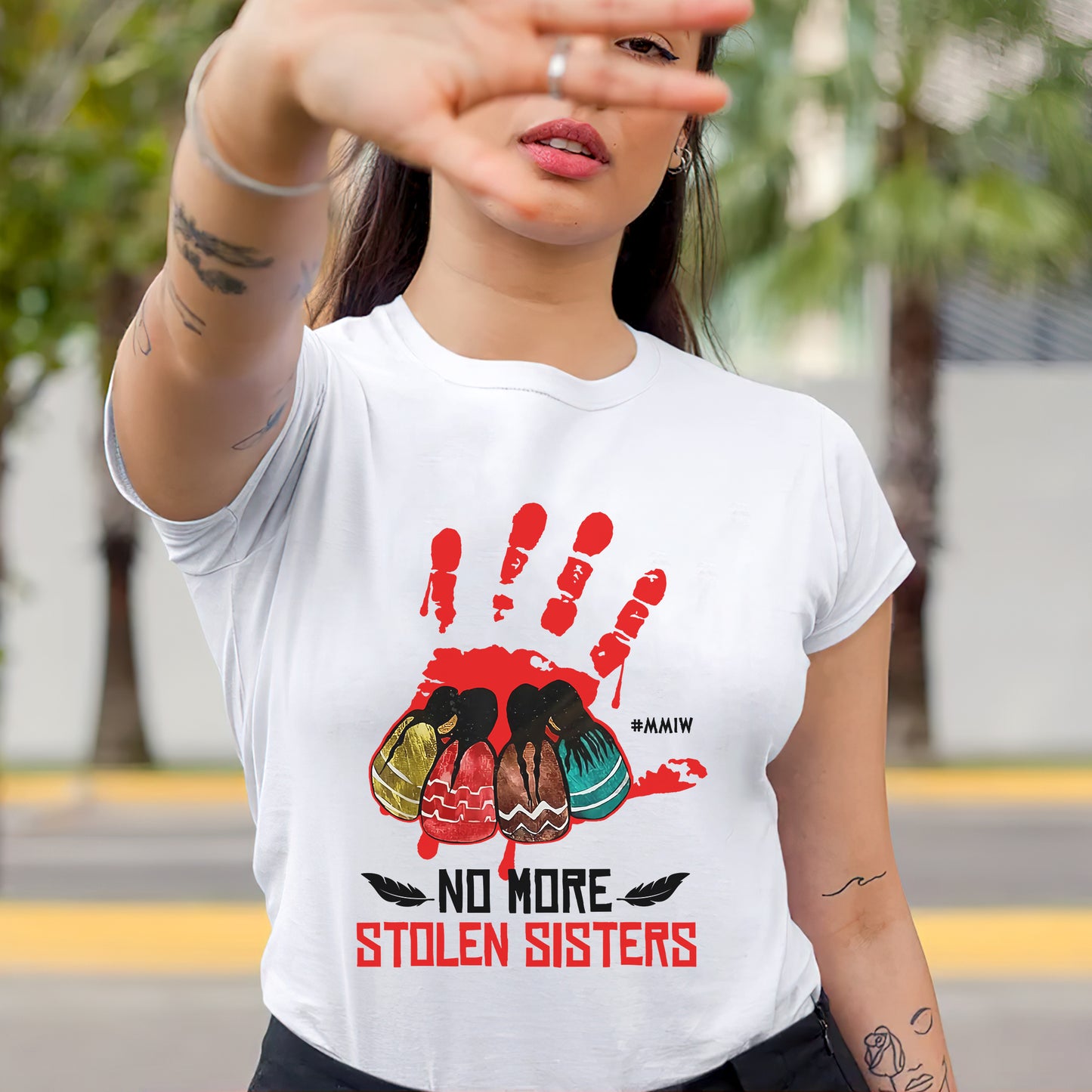 No More Stolen Sisters - MMIW Unisex Hoodie/T-Shirt/ T-Shirt V-Neck/Sweatshirt