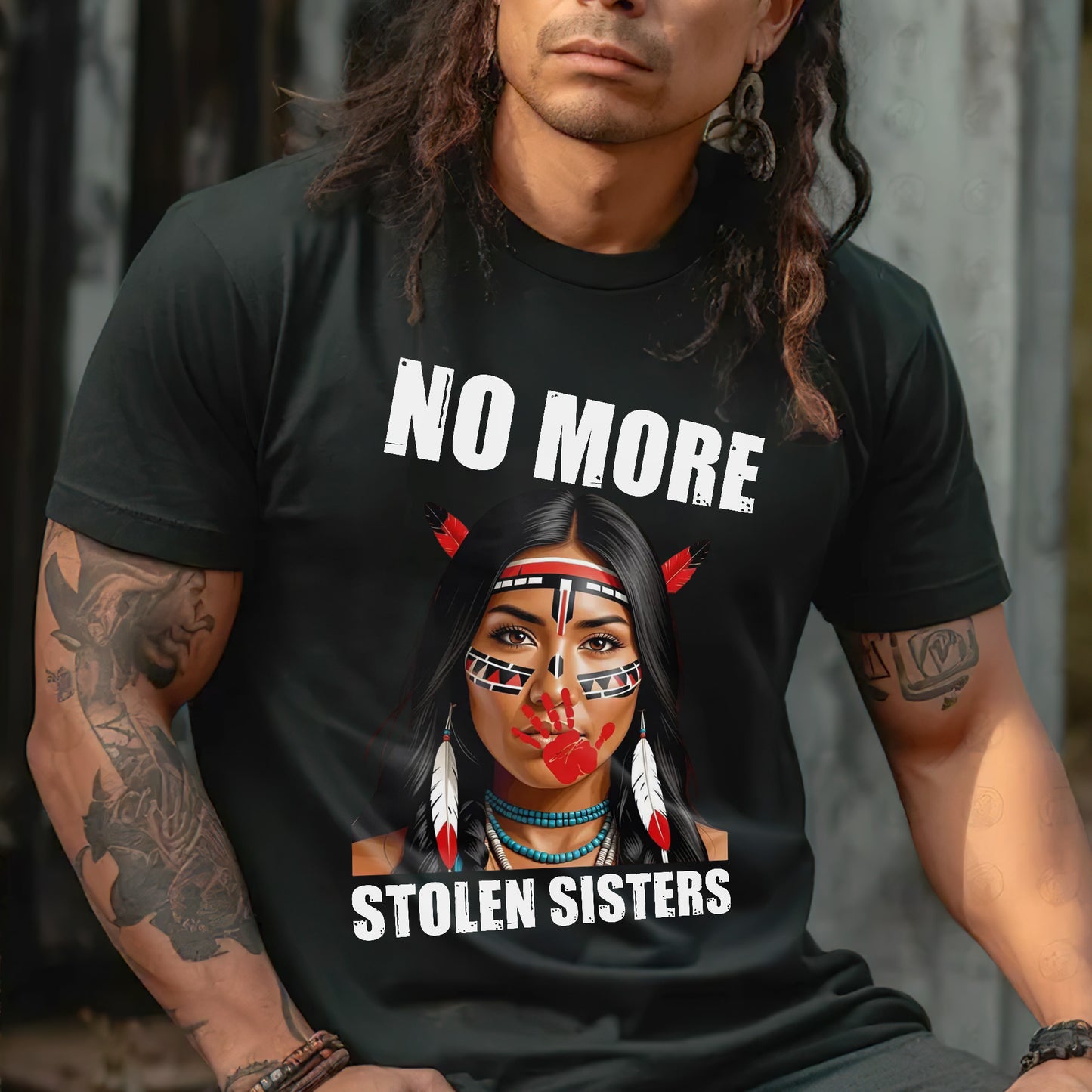 No More Stolen Sisters Red Hand - MMIW Unisex T-Shirt/Hoodie/V-Neck/Sweatshirt