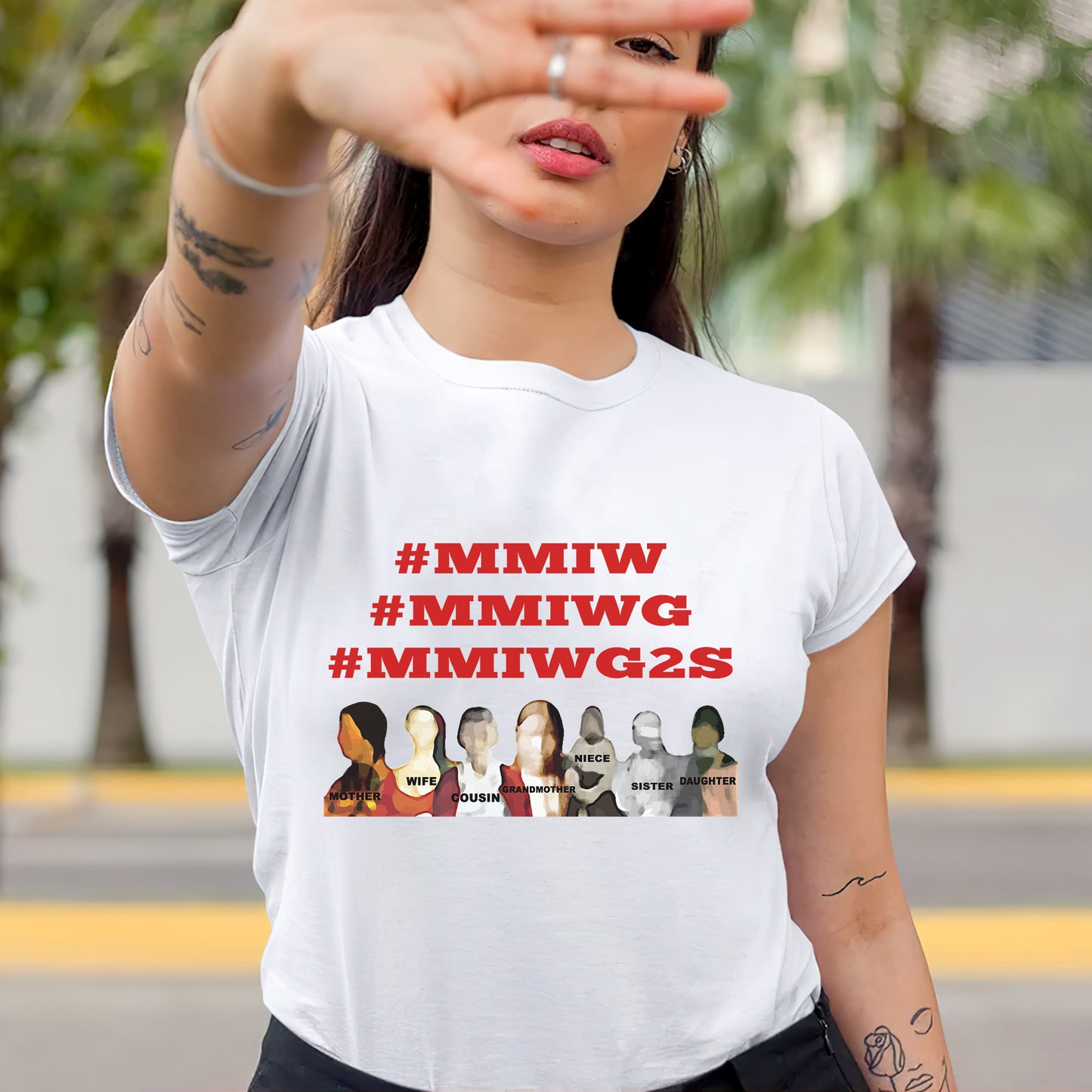 MMIWG2S – Remember & Honor Unisex Hoodie/T-Shirt/ T-Shirt V-Neck/Sweatshirt