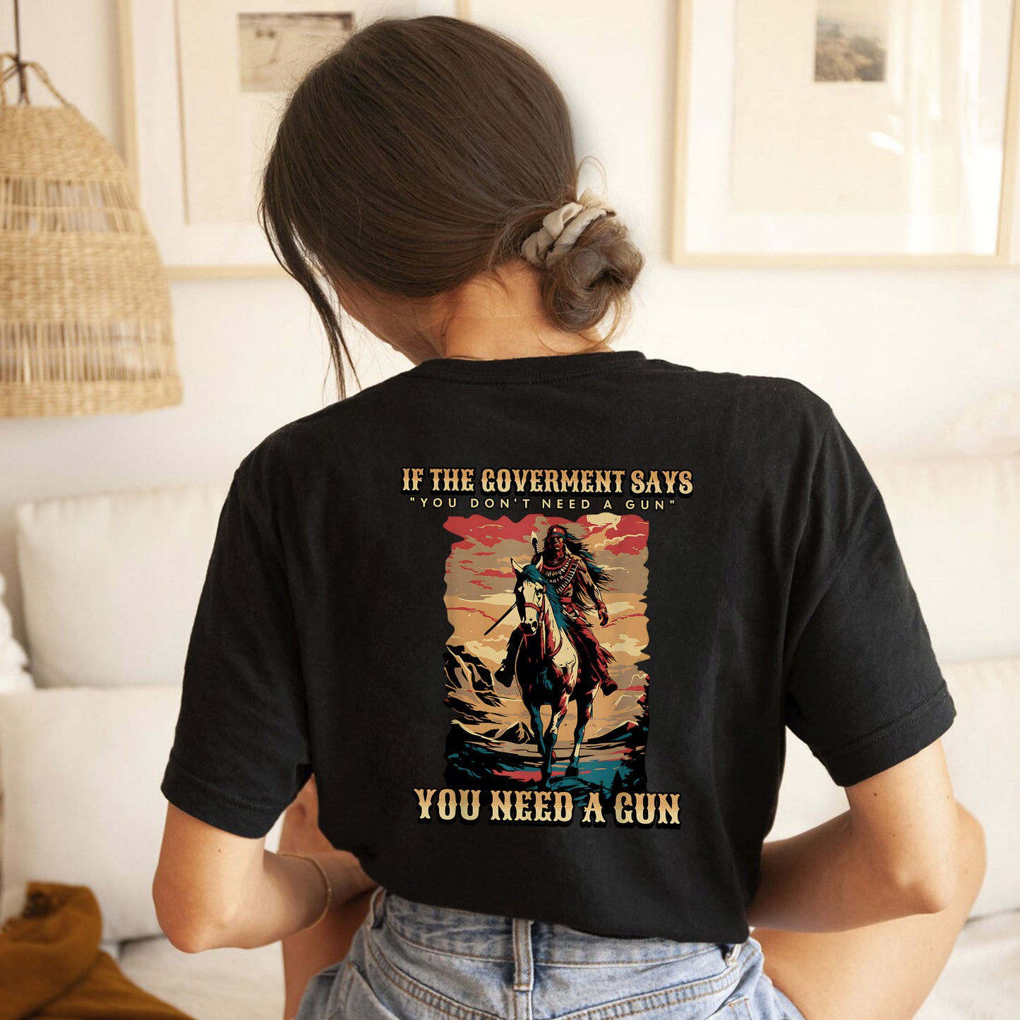 You Need A Gun Unisex - Two Sides - Unisex T-Shirt/T-Shirt V-Neck/Hoodie/Sweatshirt