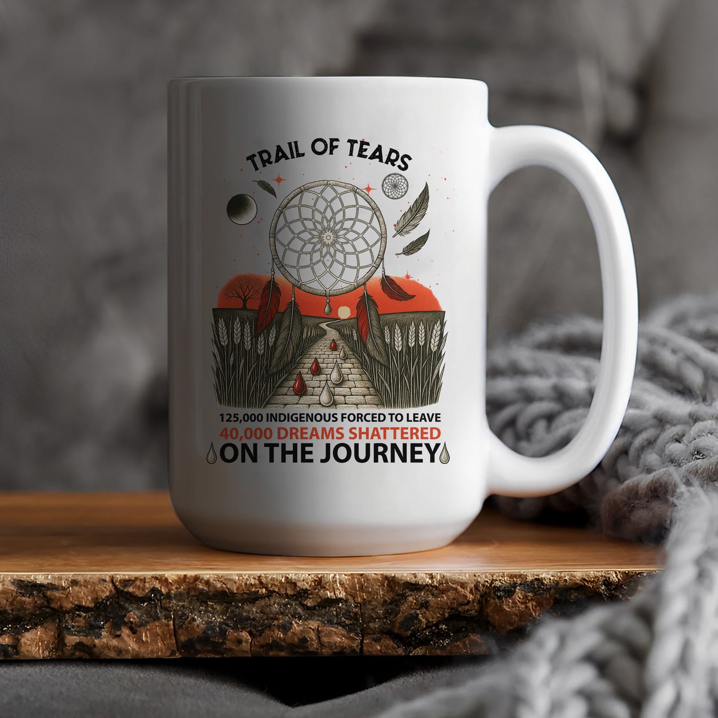 Trail Of Tears - 125000 Indigenous Forced To Leave Ceramic Coffee Mug