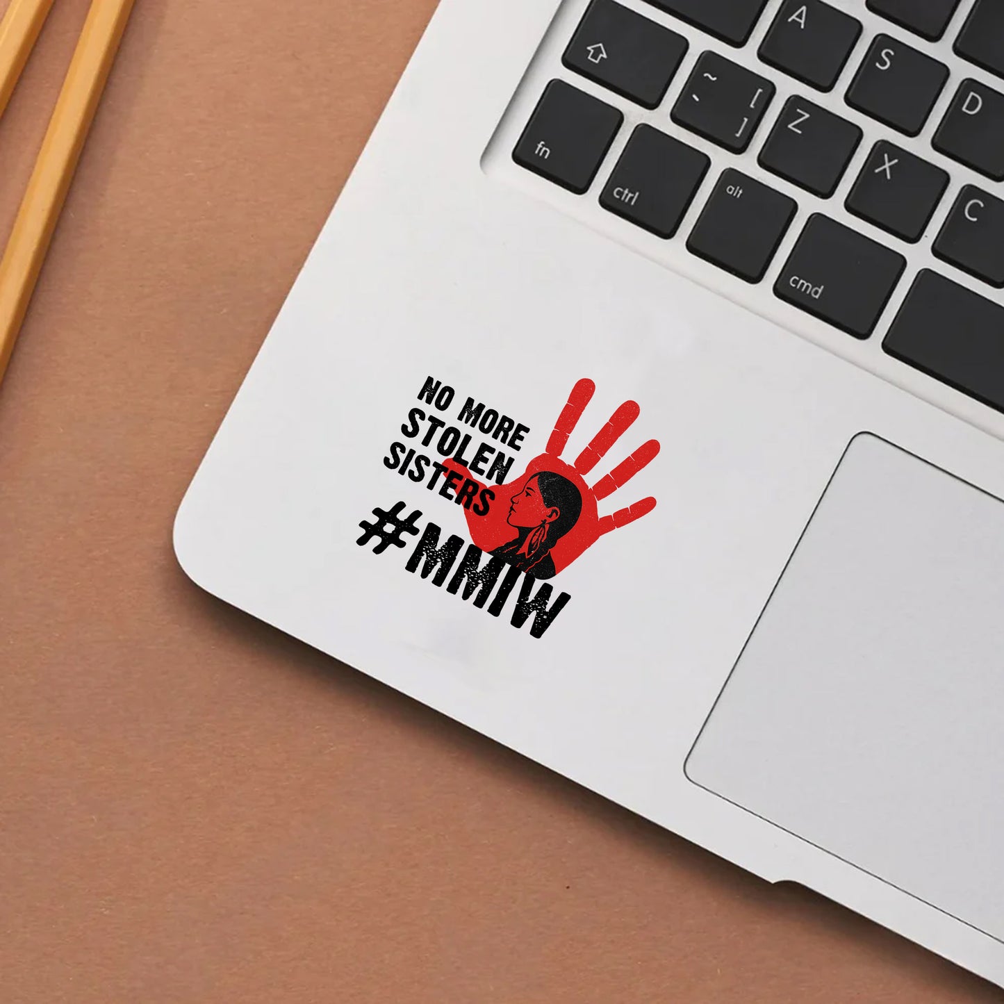 Decal MMIW "No More Stolen Sisters" Red Hand