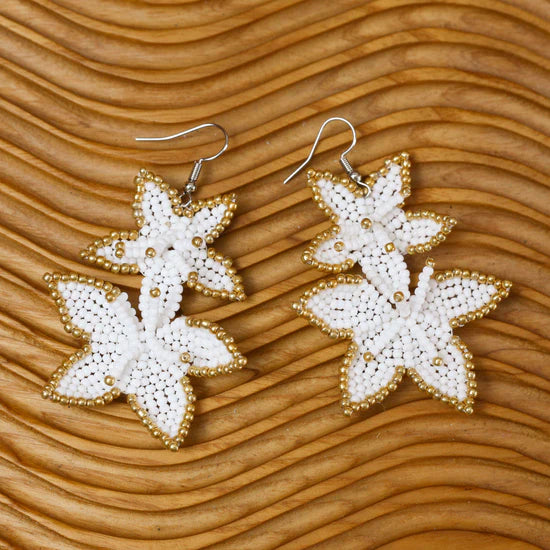 Native Blossom Beadwork Earrings
