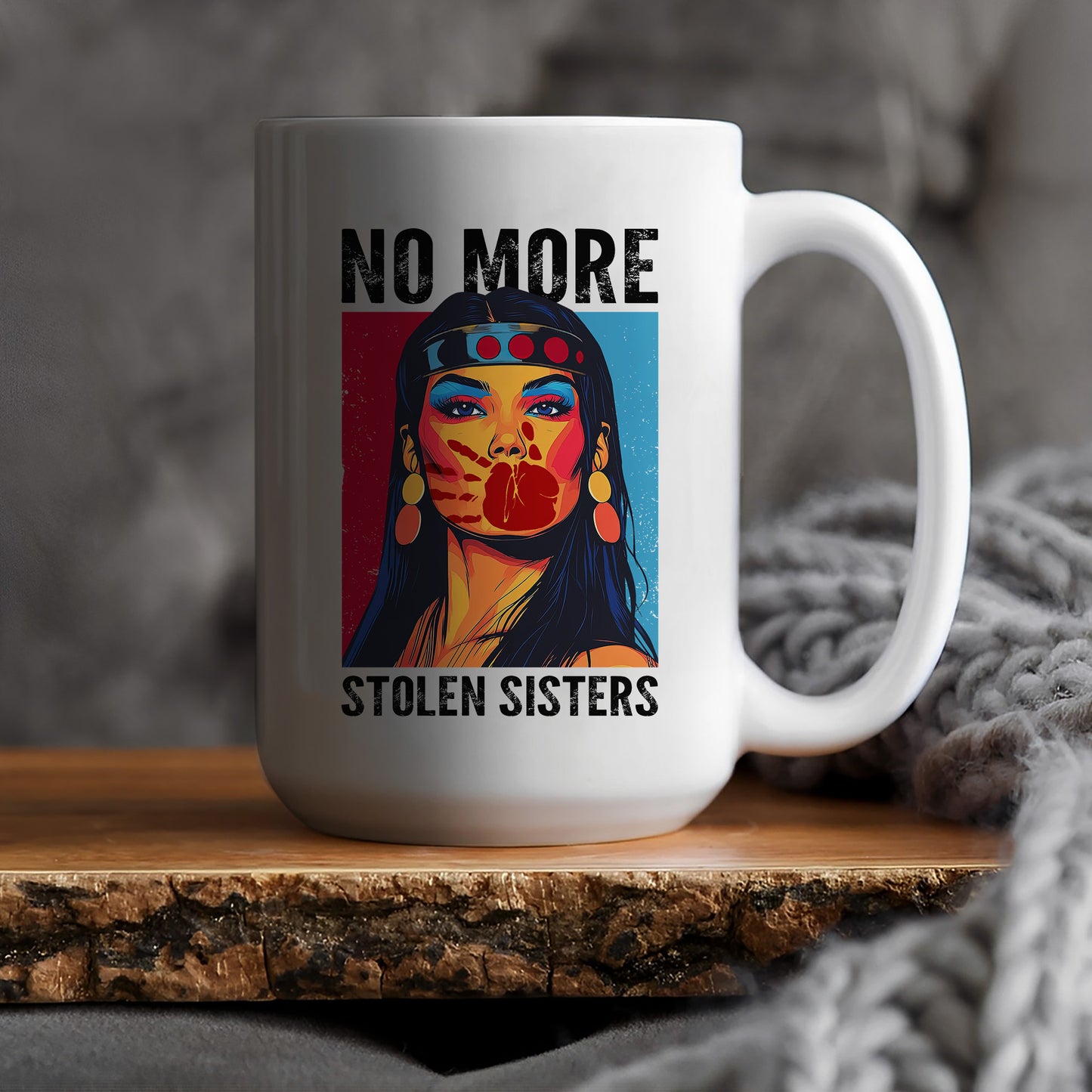 MMIW No More Stolen Sisters Indigenous Ceramic Mug