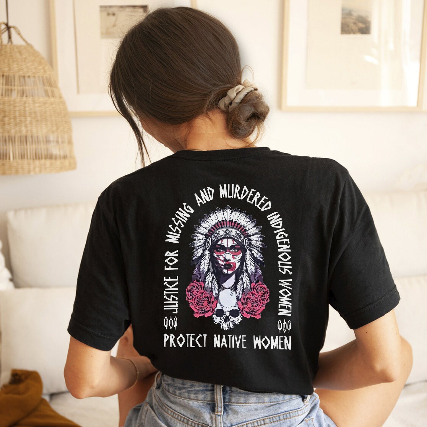 Protect Native Women Justice for MMIW - Two Sides - Unisex T-Shirt/Hoodie/V-Neck/Sweatshirt