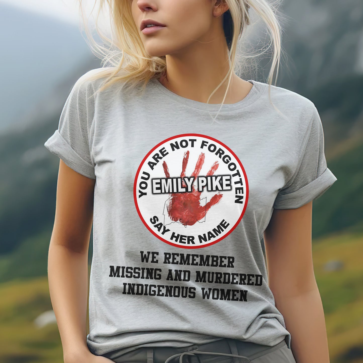We Are Not Forgotten. Say Her Name – Remember & Honor Unisex Hoodie/T-Shirt/ T-Shirt V-Neck/Sweatshirt