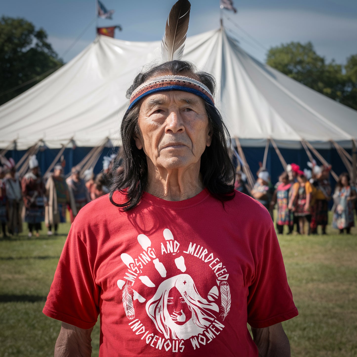 Missing and Murdered Indigenous Women WC22 - Red Hand Unisex T-Shirt/T-Shirt V-Neck/Hoodie/Sweatshirt