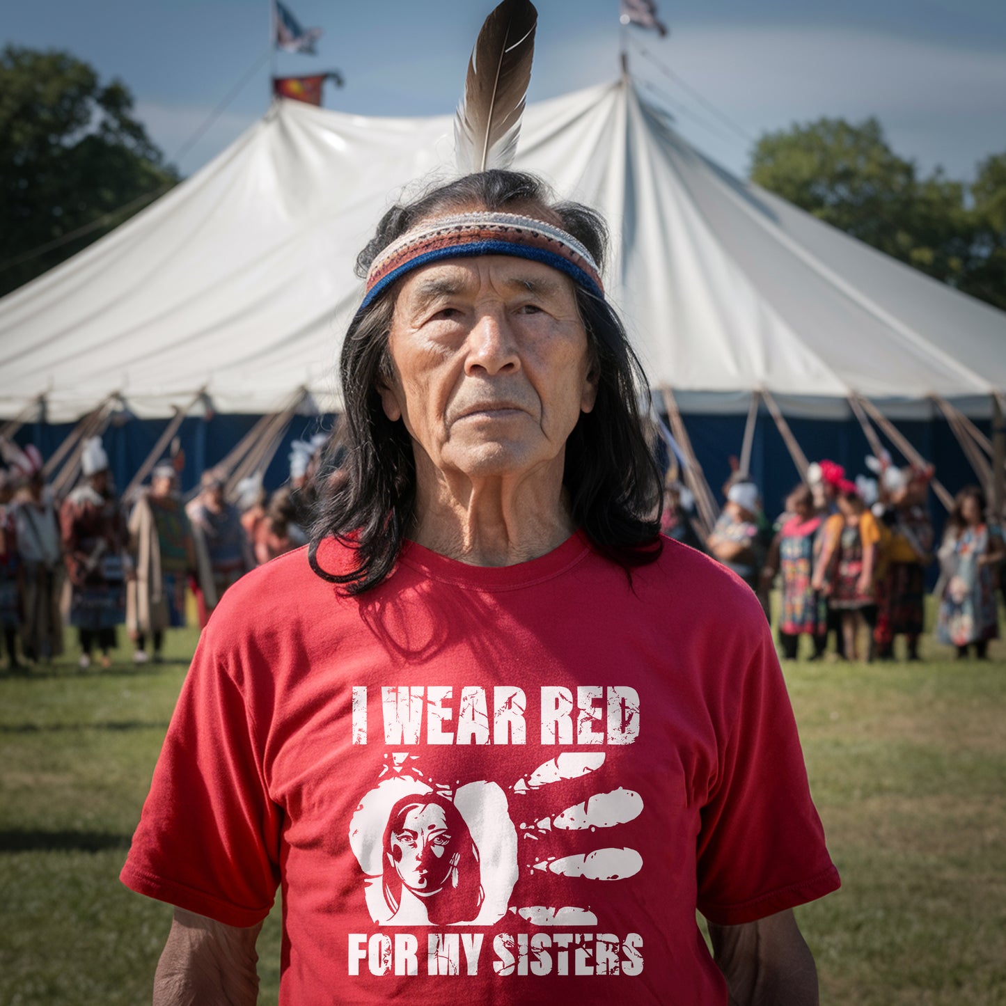 I Wear Red For My Sisters - MMIW Unisex T-Shirt/Hoodie/V-Neck/Sweatshirt