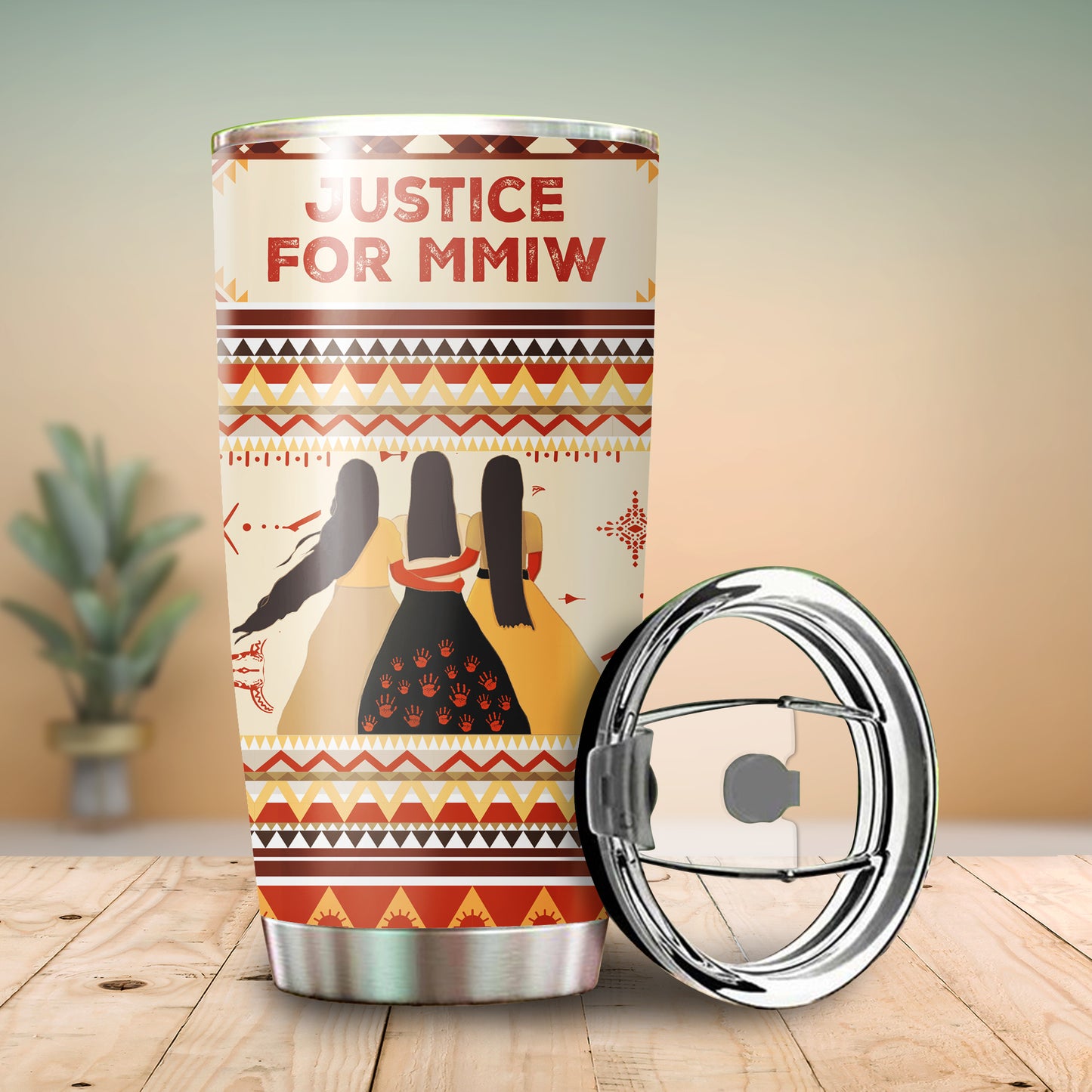 Justice For MMIW - Native American Stainless Steel Tumbler 005