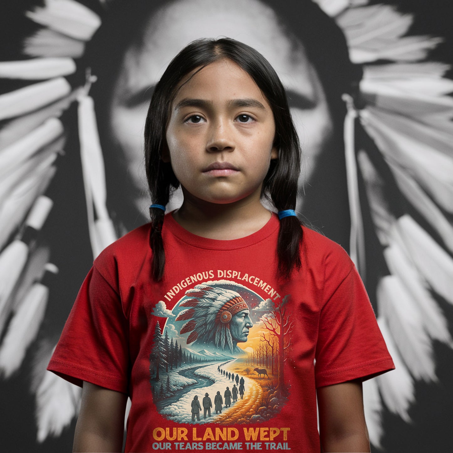 Indigenous Displacement - Our Land Wept Our Tears Became The Trail Unisex T-Shirt/Hoodie/Sweatshirt