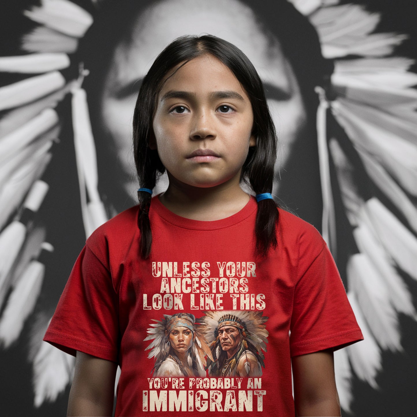 Unless Your Ancestors Look Like This. You're Probably An Immigrant - Unisex T-Shirt/T-Shirt V-Neck/Hoodie/Sweatshirt