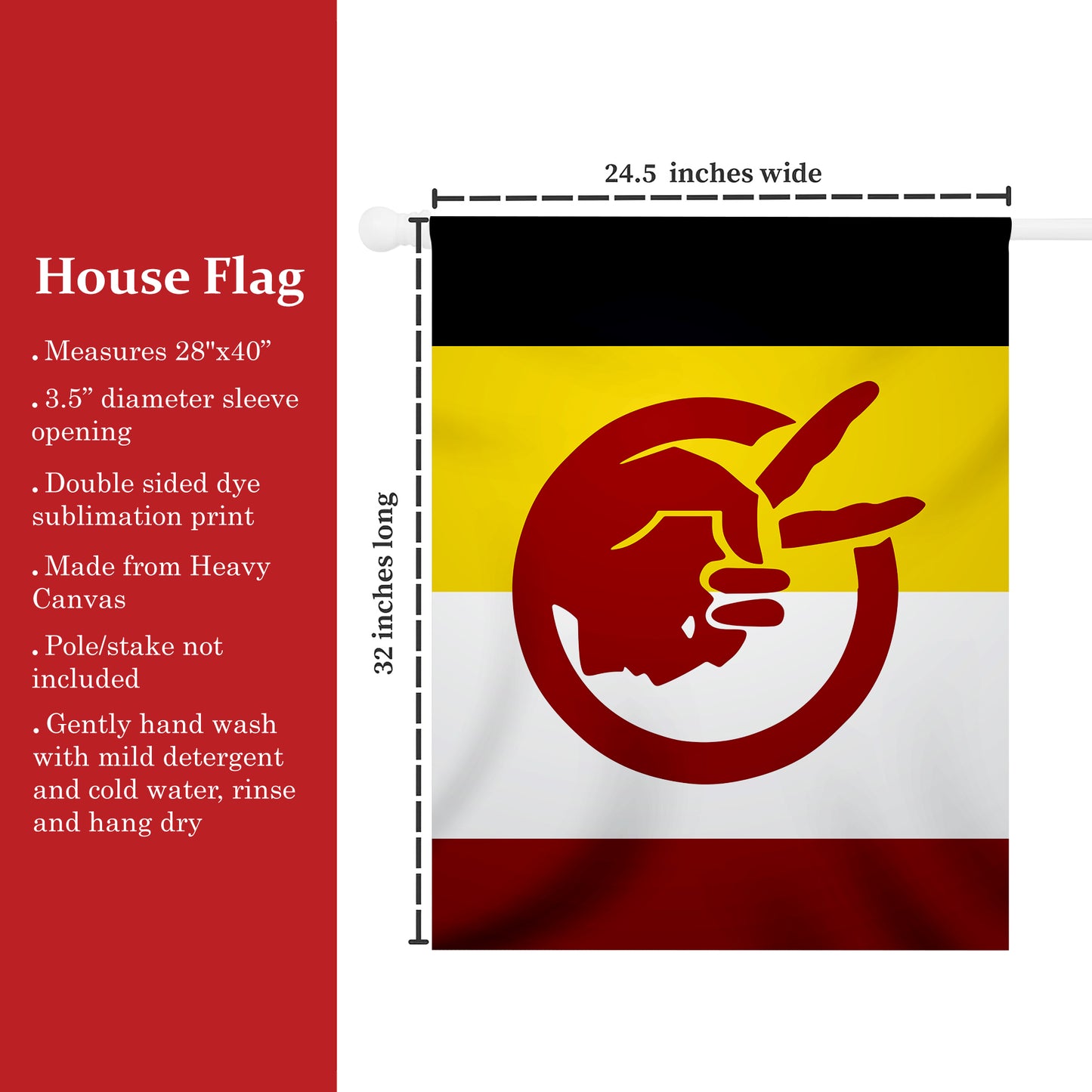 Native Unity Flag - Native American Peace Flag Garden House Yard Decor for Outdoor