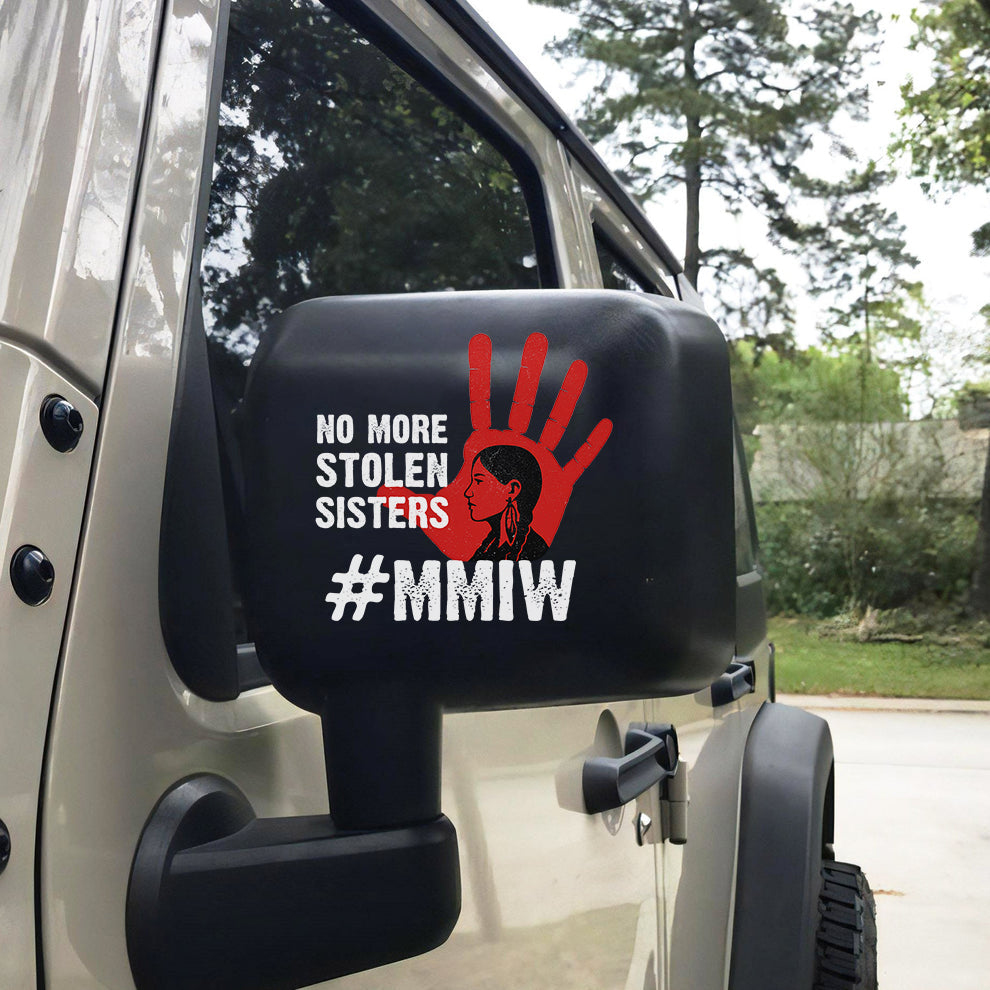 Decal MMIW "No More Stolen Sisters" Red Hand