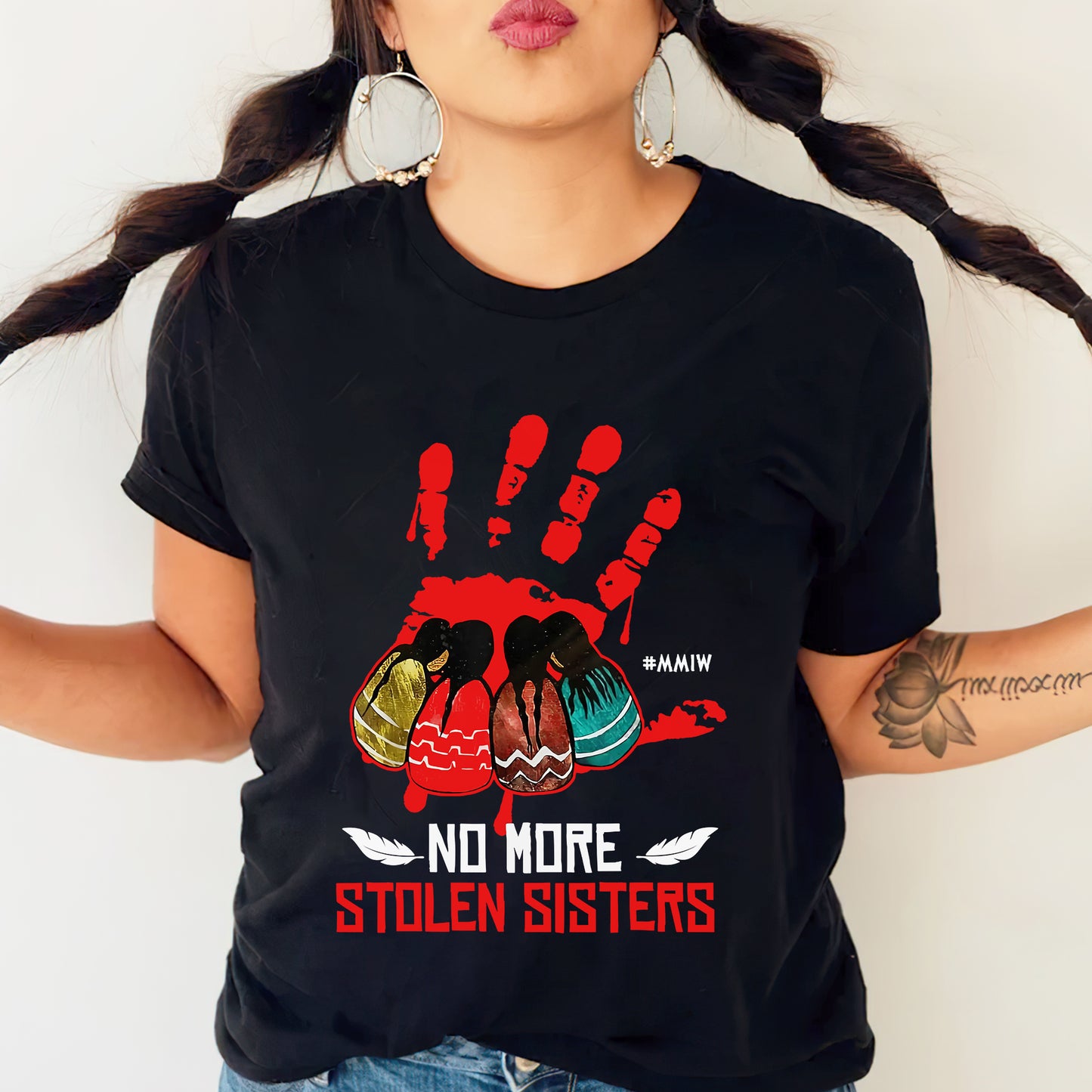 No More Stolen Sisters - MMIW Unisex Hoodie/T-Shirt/ T-Shirt V-Neck/Sweatshirt