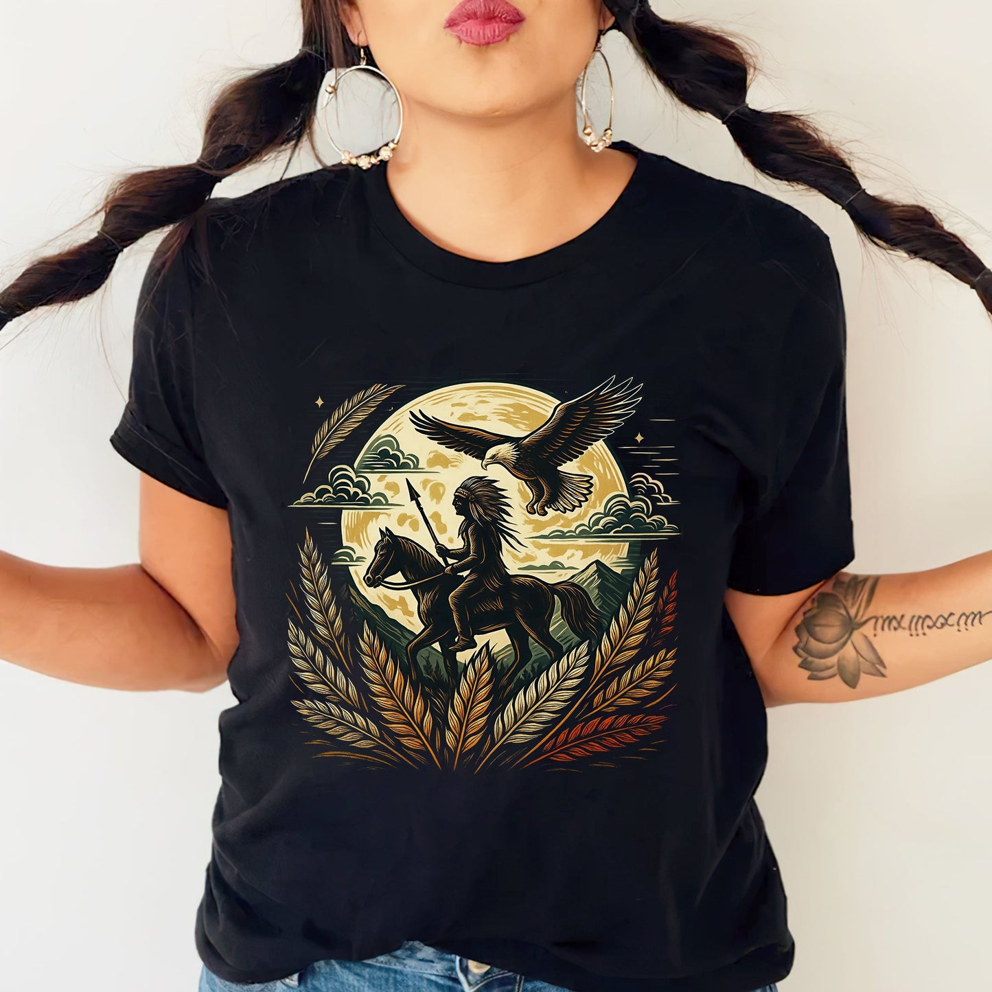 Trail Of Tears - Native American Chief Ride Horse Unisex T-shirt/Hoodie/Sweatshirt