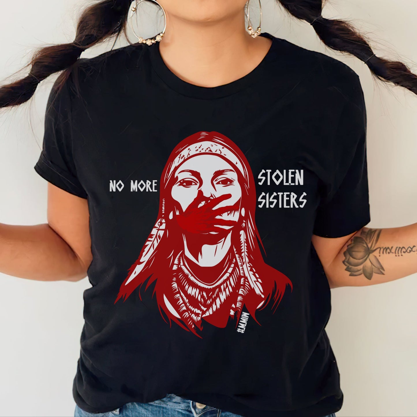 MMIW NO MORE STOLEN SISTERS Unisex WC47 T-Shirt/T-Shirt V-Neck/Hoodie/Sweatshirt