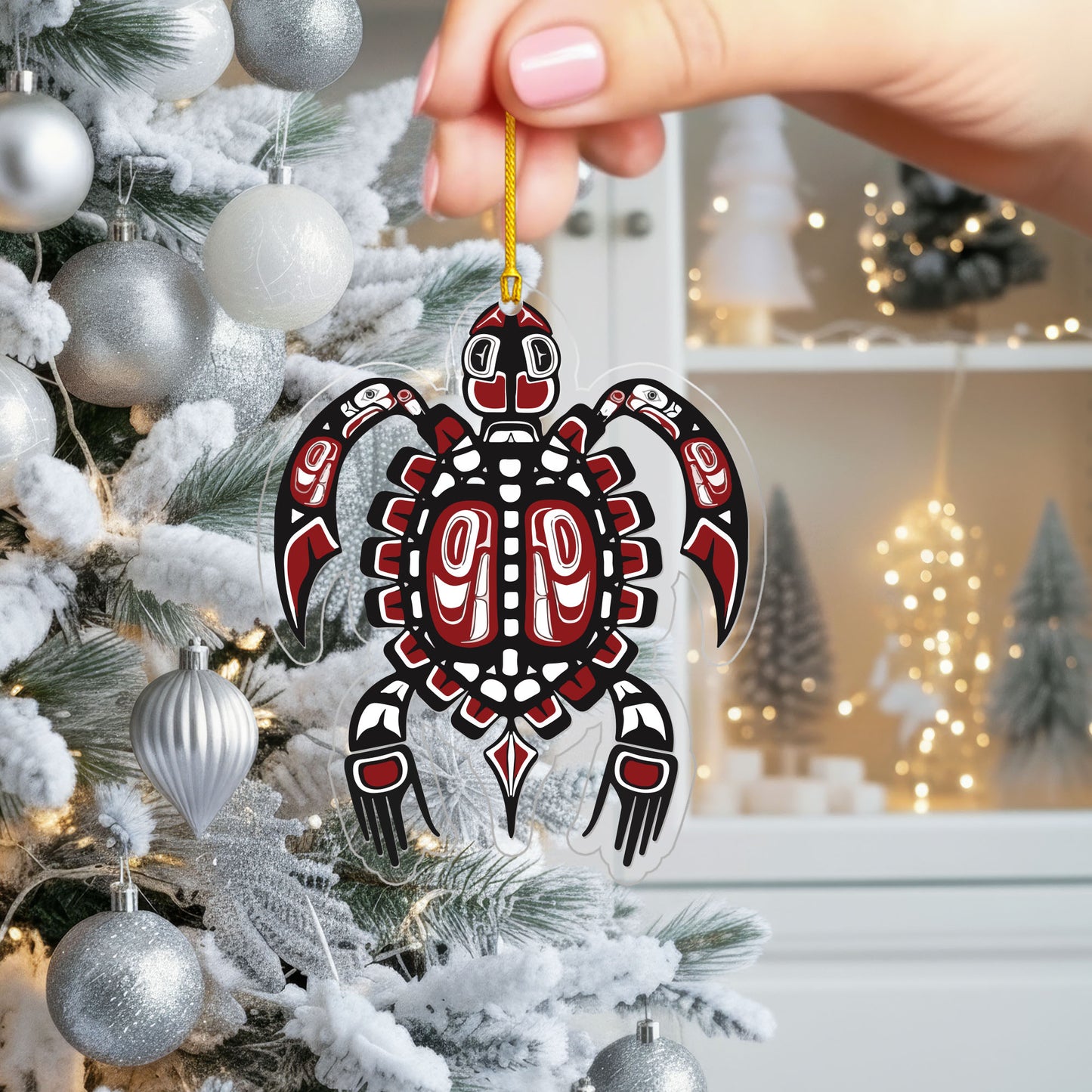 Tribal Turtle Indigenous Style - Unique Christmas Gift Decor Flat Acrylic