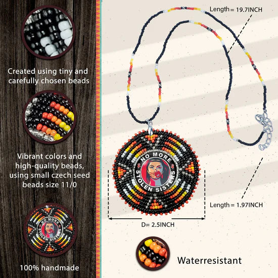 Handmade Beaded Wire Necklace Pendant Every Child Matters