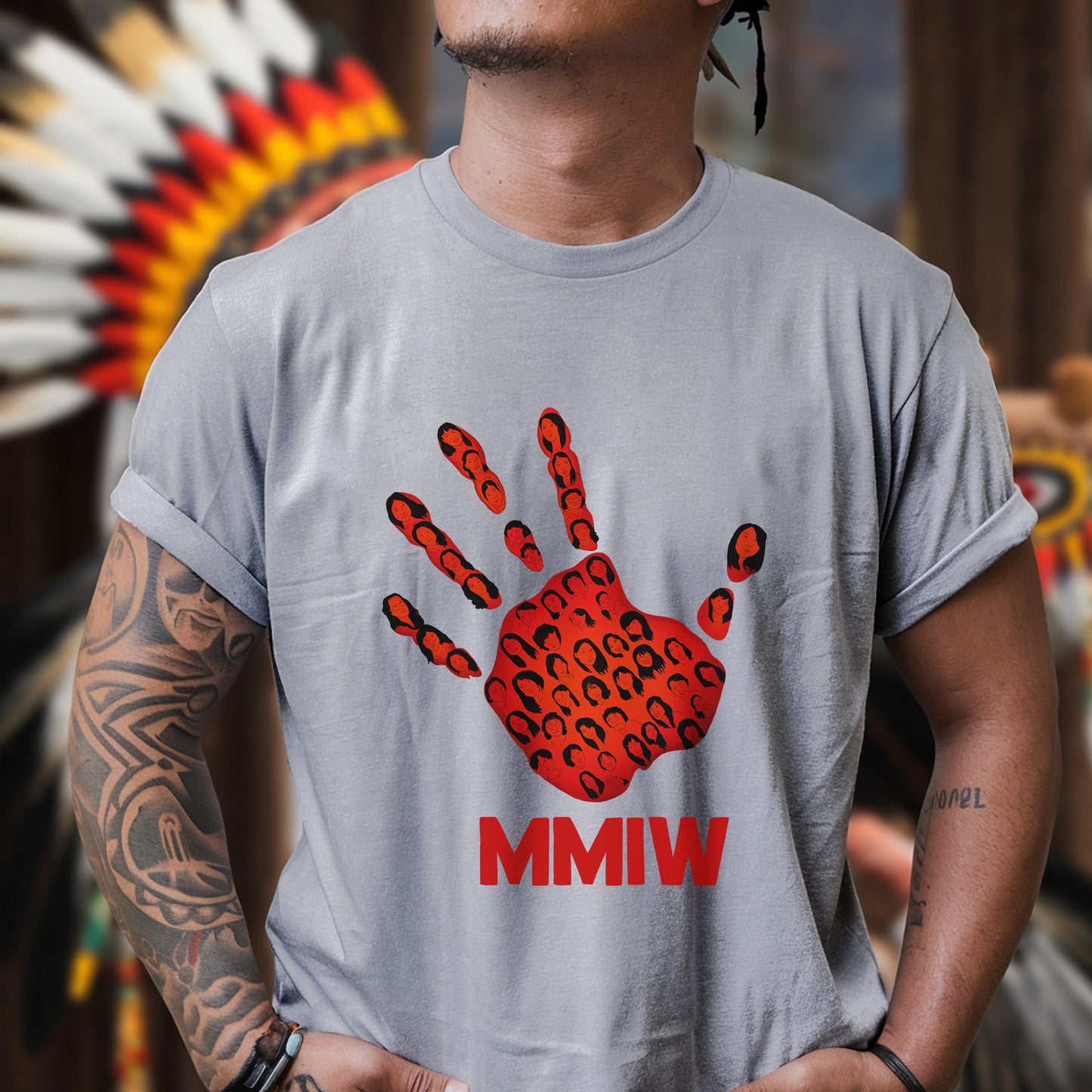 MMIW Red Handprint – Remember & Honor Unisex Hoodie/T-Shirt/Sweatshirt