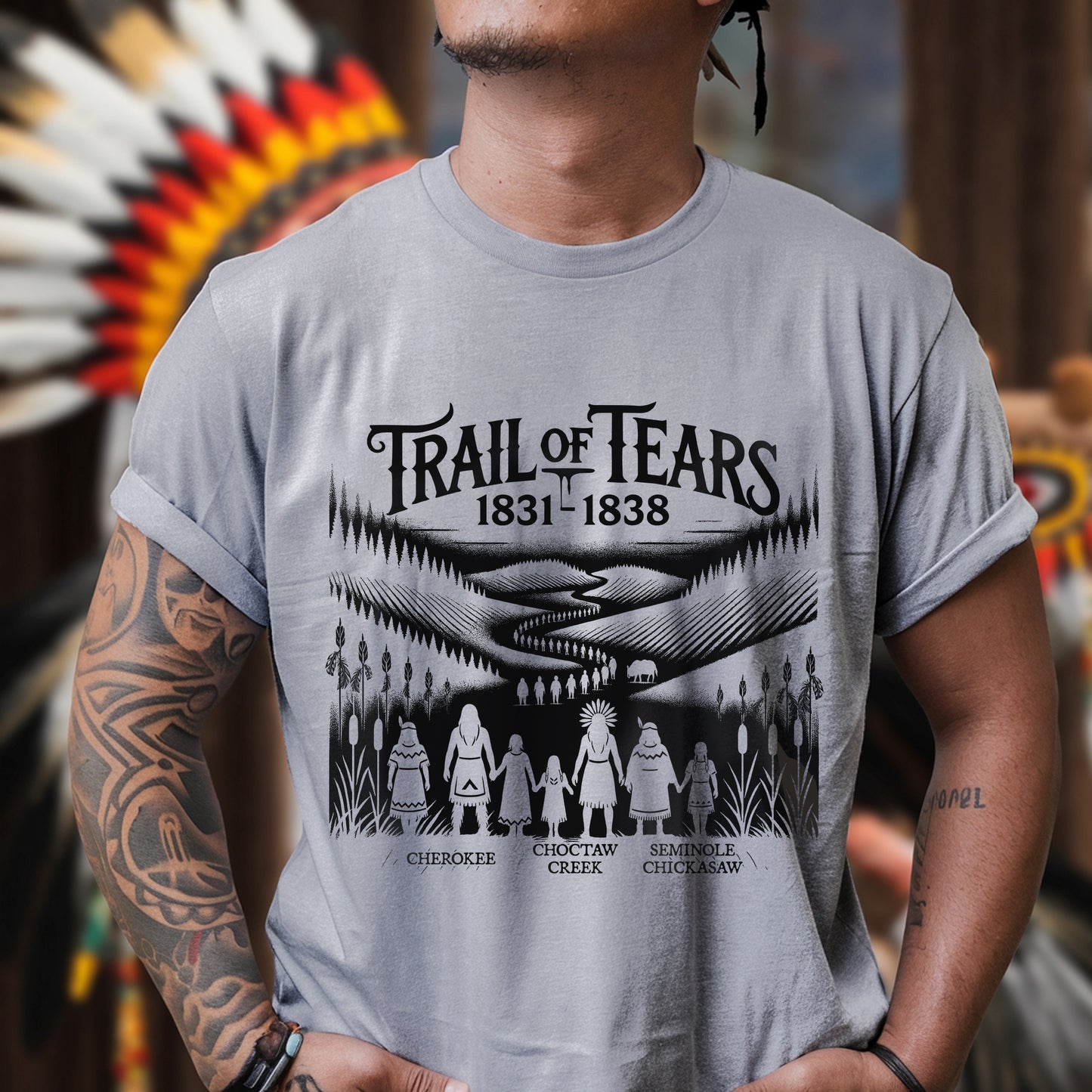 Trail Of Tears - Native Land 1831-1838 Unisex T-Shirt/Hoodie/Sweatshirt
