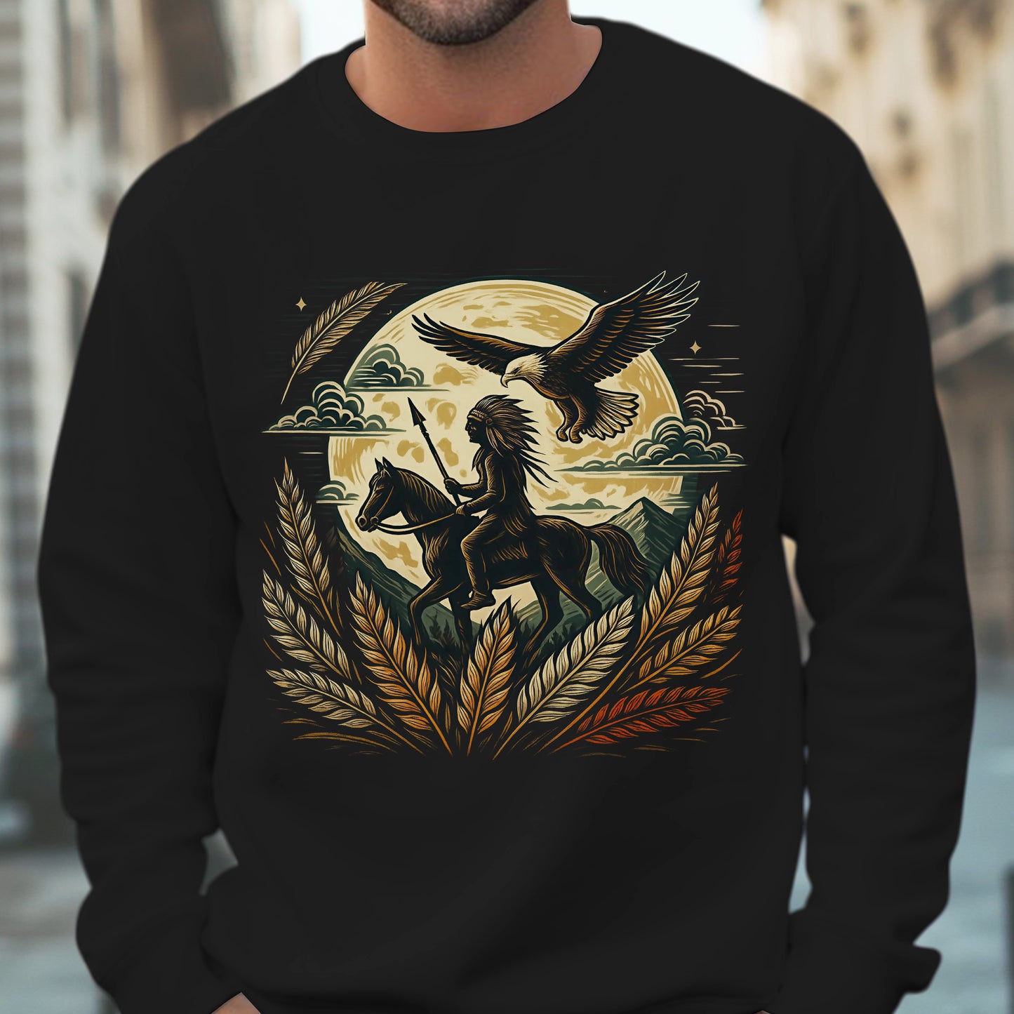 Trail Of Tears - Native American Chief Ride Horse Unisex T-Shirt/Hoodie/Sweatshirt